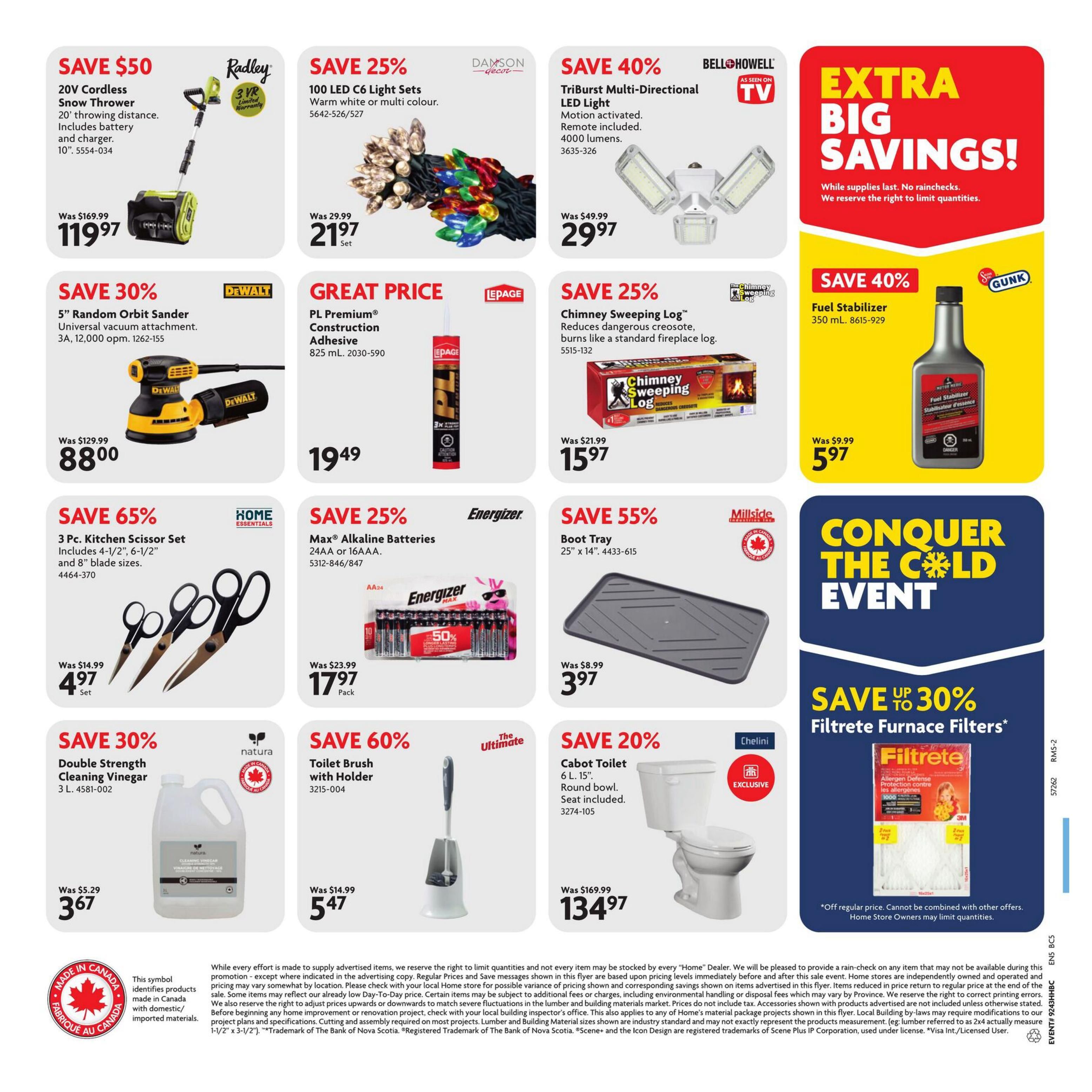 Home Hardware Building Centre (BC) Flyer October 22 to November 4