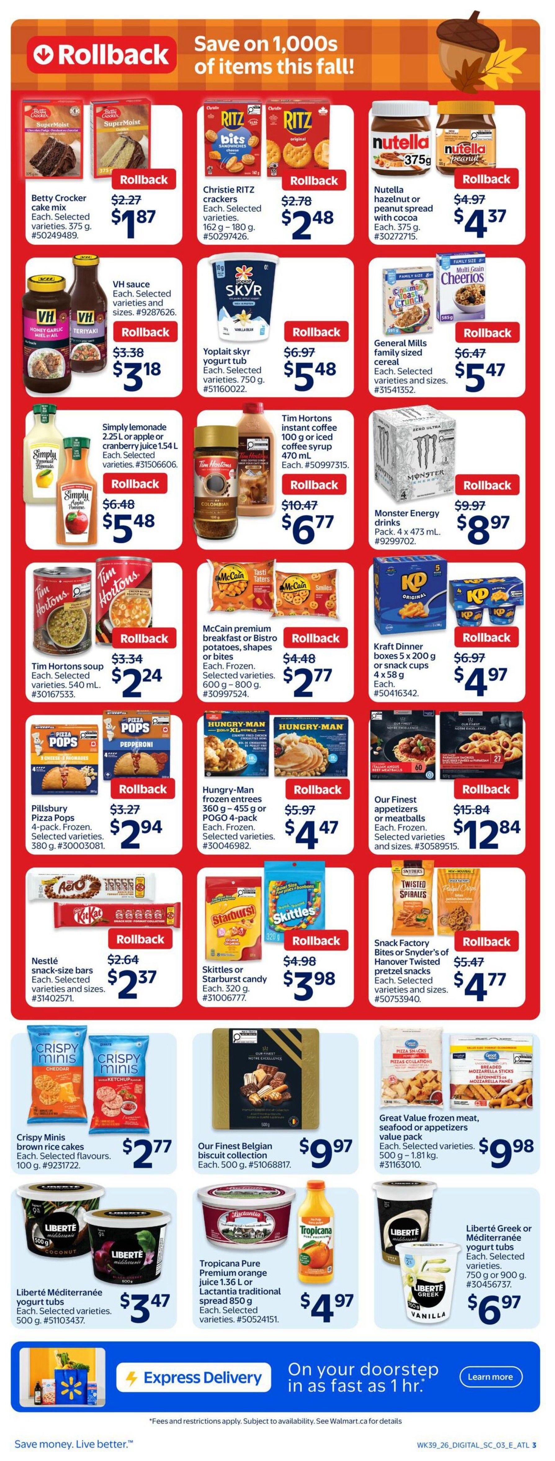 Walmart (Atlantic) Flyer October 22 to 28