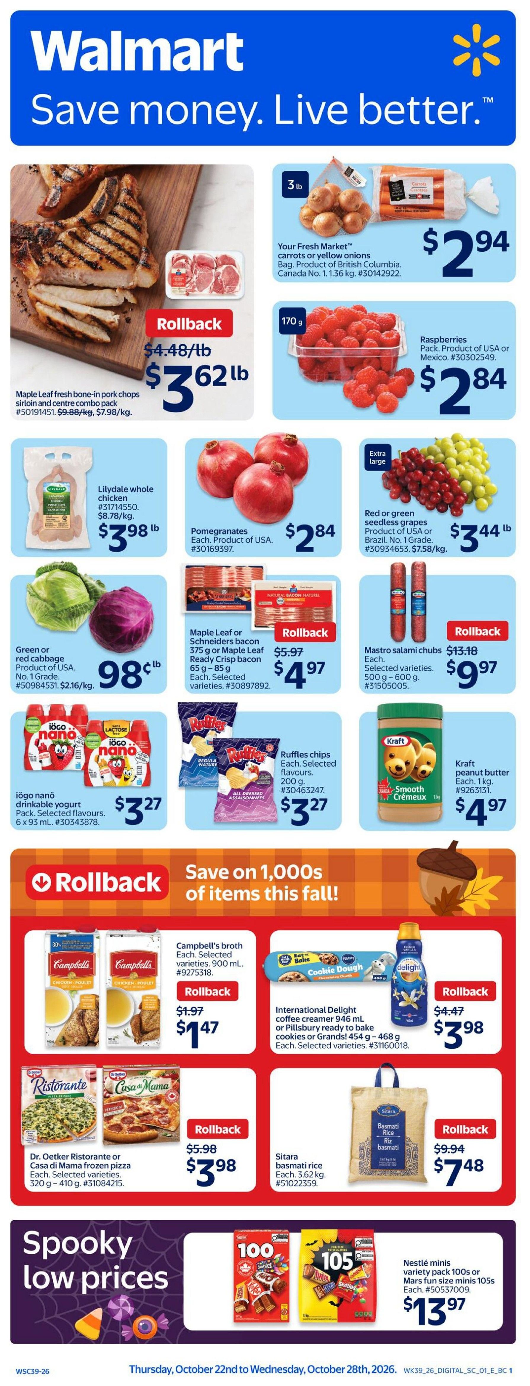 Walmart (West) Flyer October 22 to 28