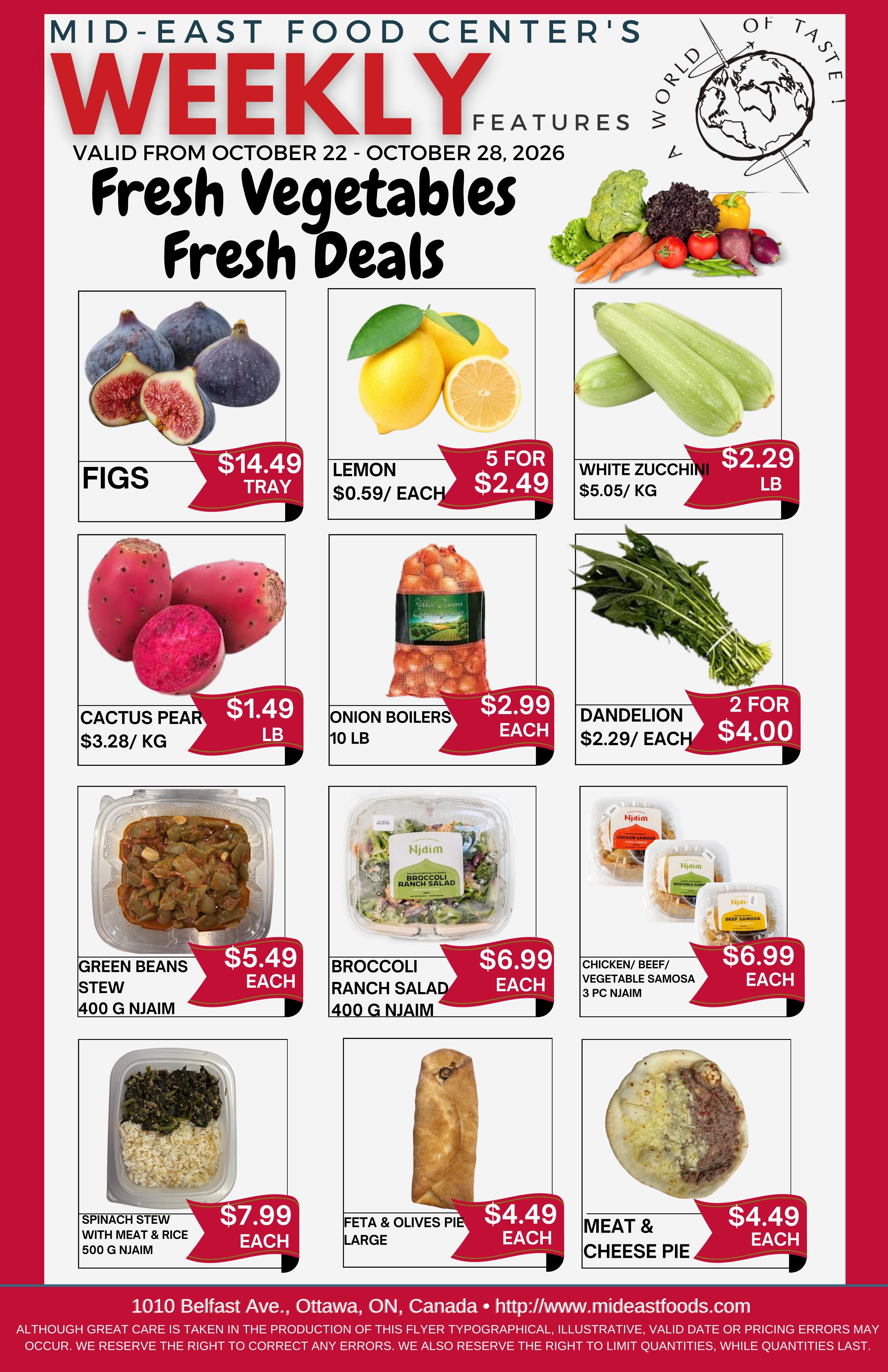 Mid-East Food Centre Flyer October 22 to 28