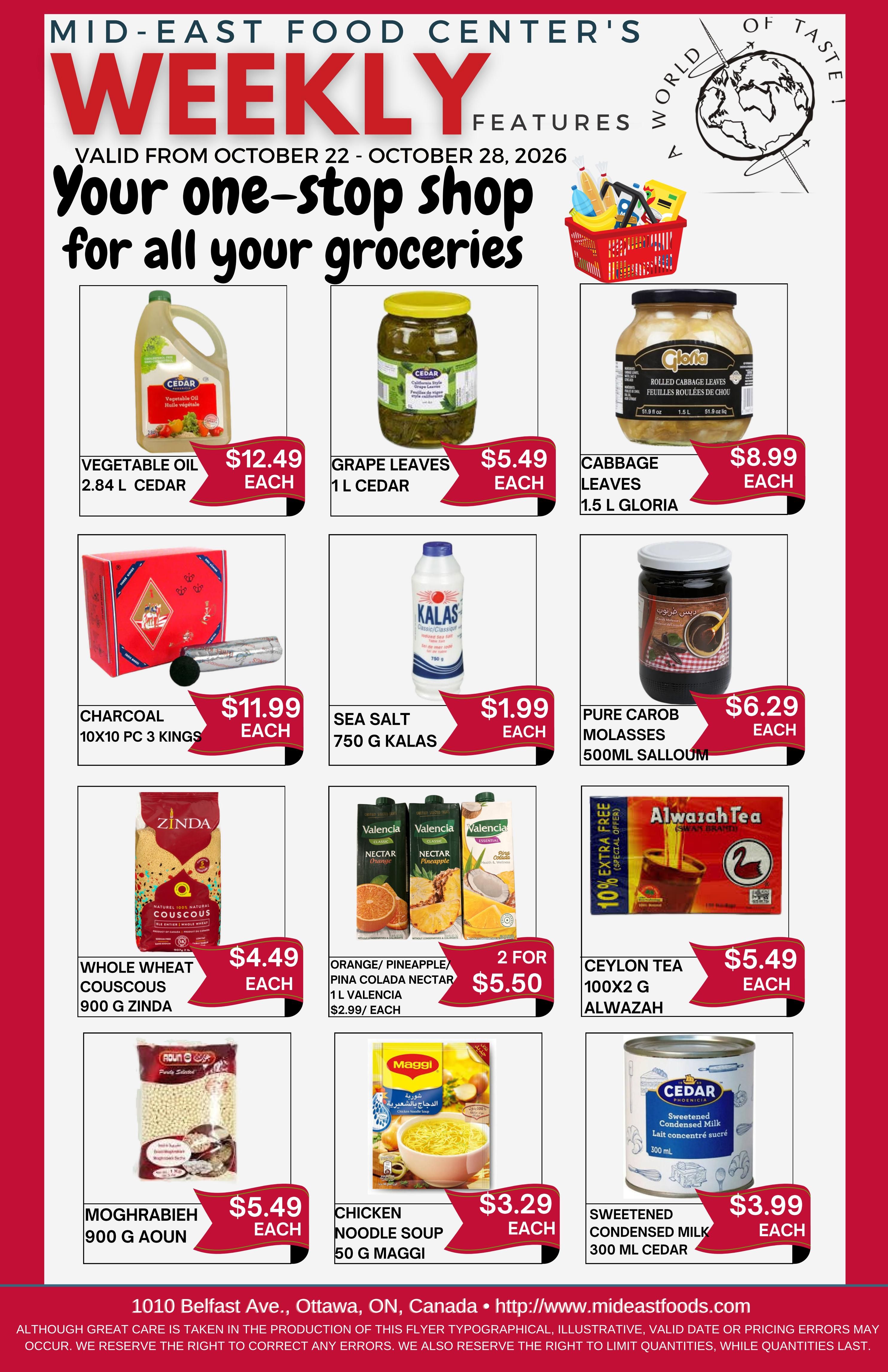 Mid-East Food Centre Flyer October 22 to 28