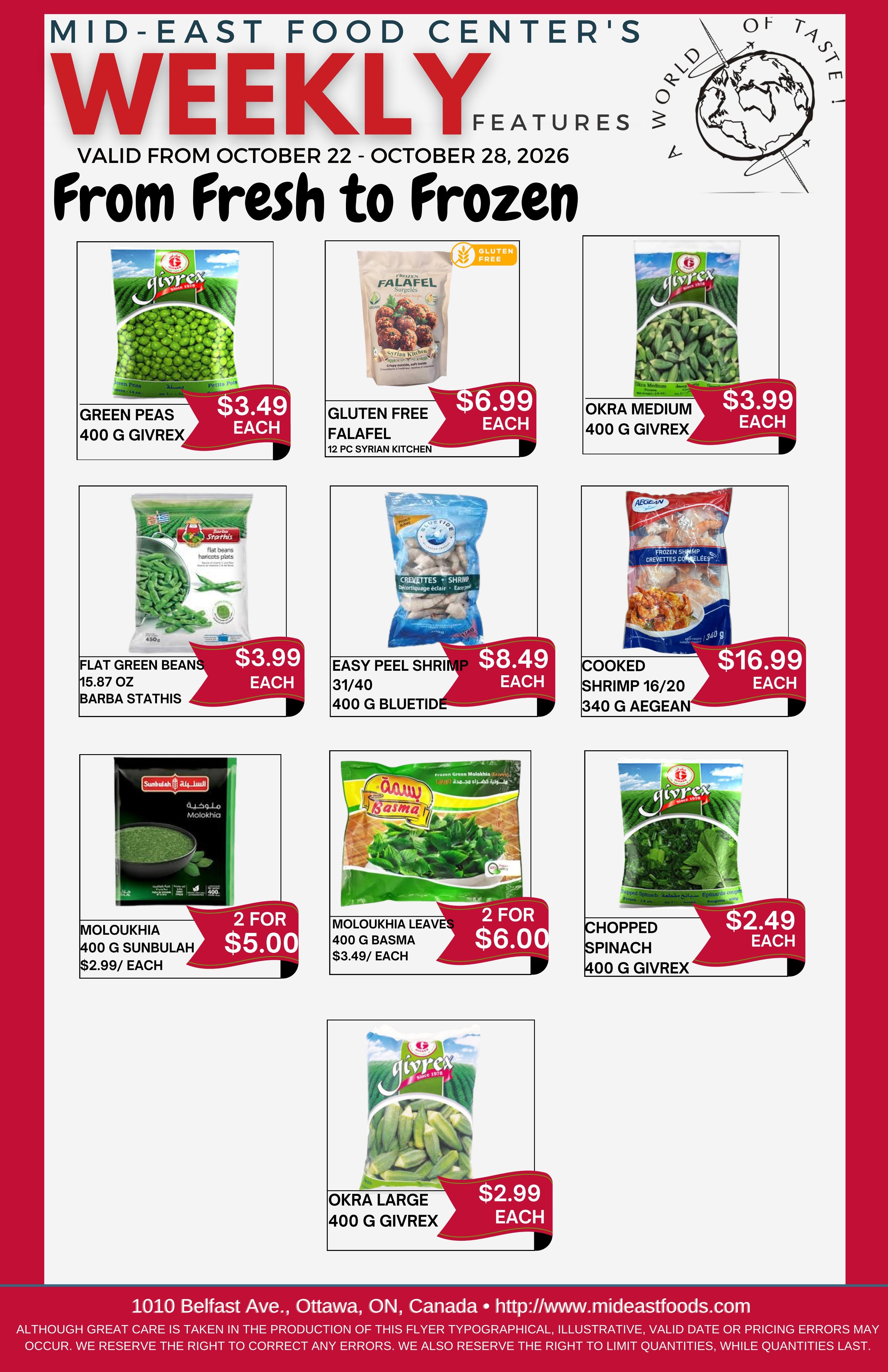 Mid-East Food Centre Flyer October 22 to 28