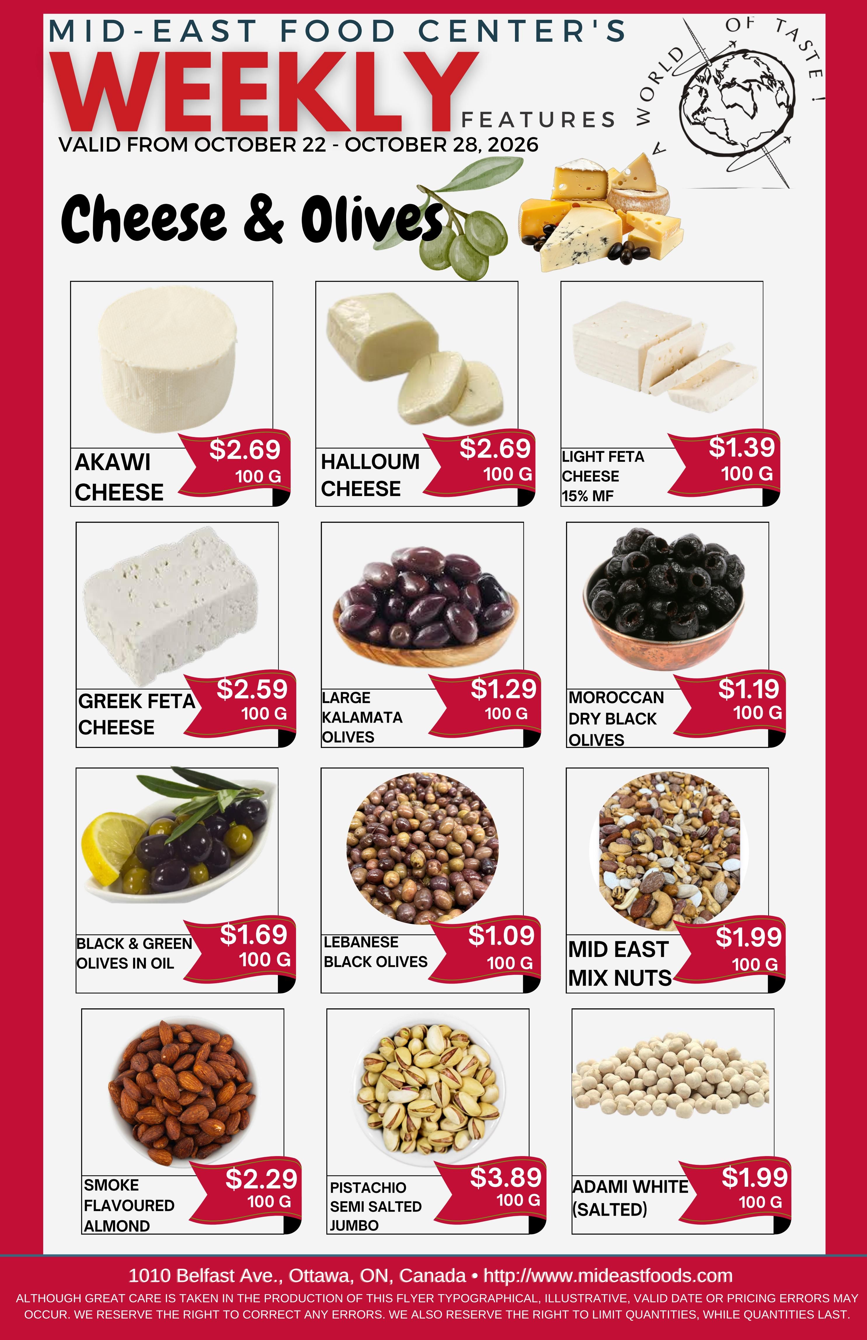 Mid-East Food Centre Flyer October 22 to 28