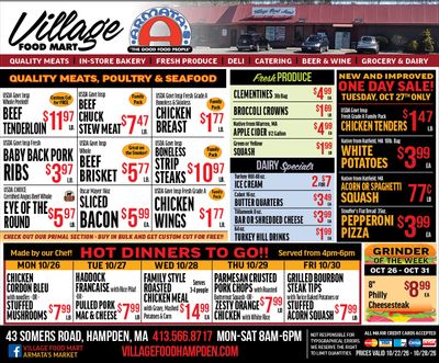Village Food Mart Weekly Ad October 22 - 28, 2026