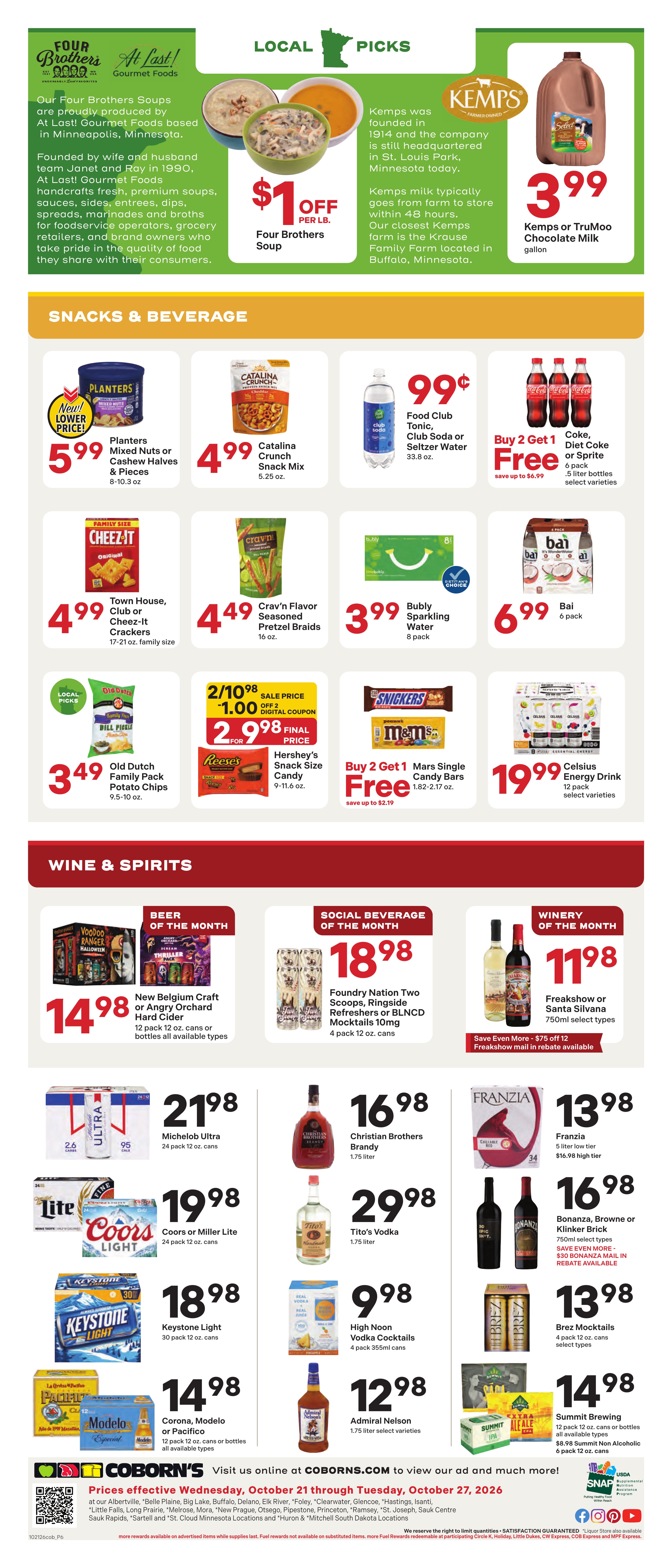 Coborn's Weekly Ad October 21 - 27, 2026