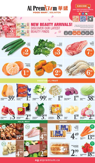 Al Premium Food Mart (Eglinton Ave.) Flyer October 22 to 28