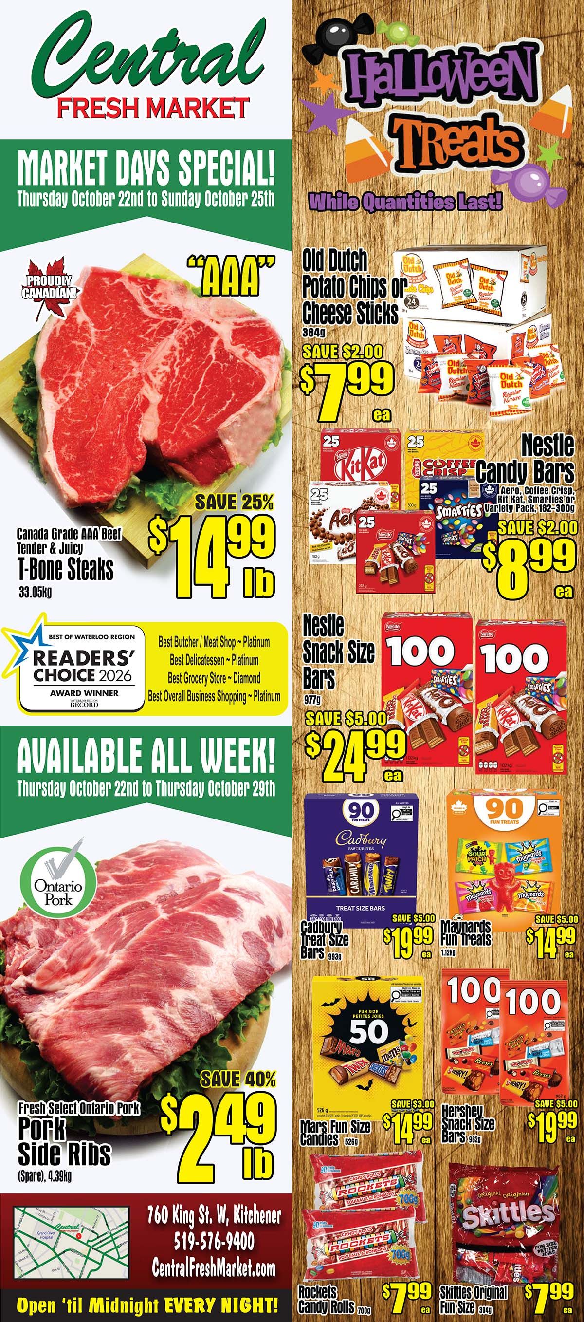 Central Fresh Market Flyer October 22 to 29