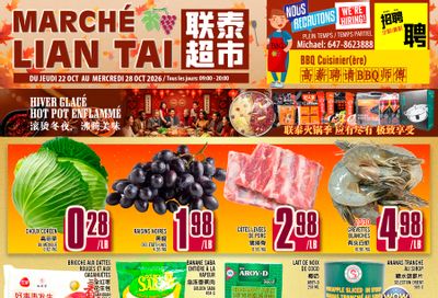 Marche Lian Tai Flyer October 22 to 28