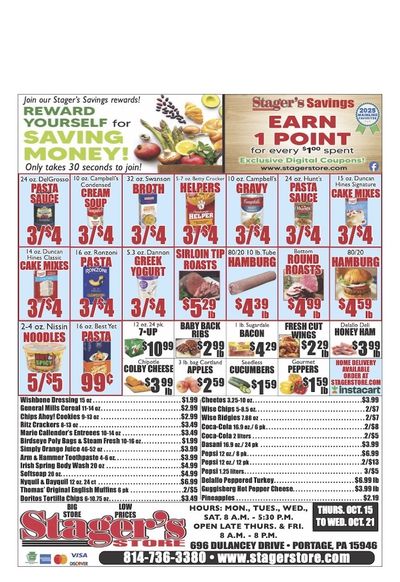 Stager's Store Weekly Ad October 22 - 28, 2026