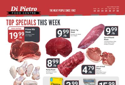 Di Pietro Food Centre Flyer October 22 to 28