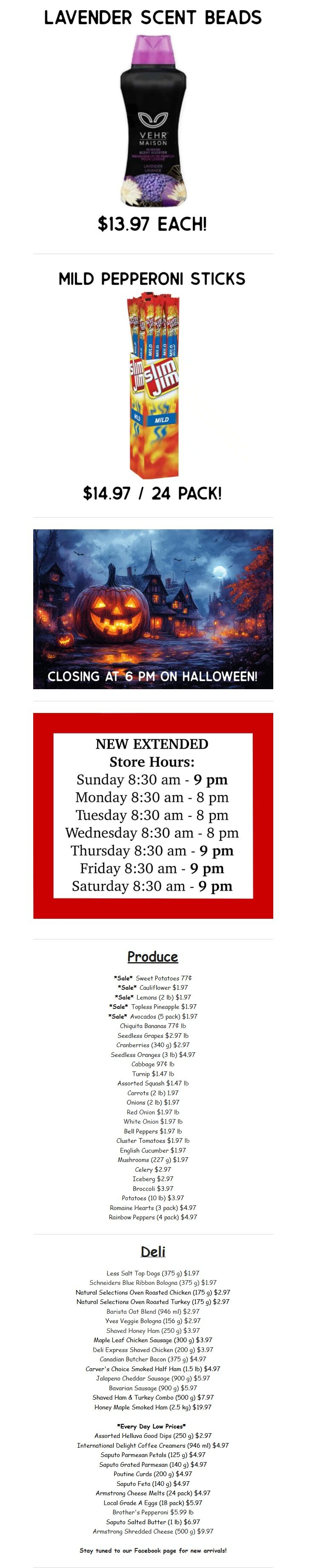 Gateway Meat Market Flyer October 22 to 28