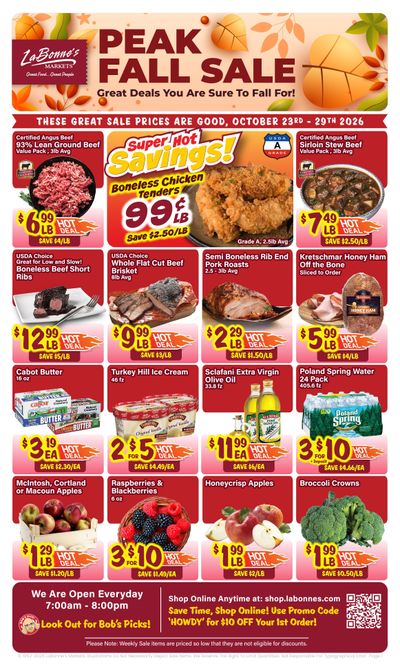 LaBonne's Markets (Connecticut) Weekly Ad October 23 - 29, 2026