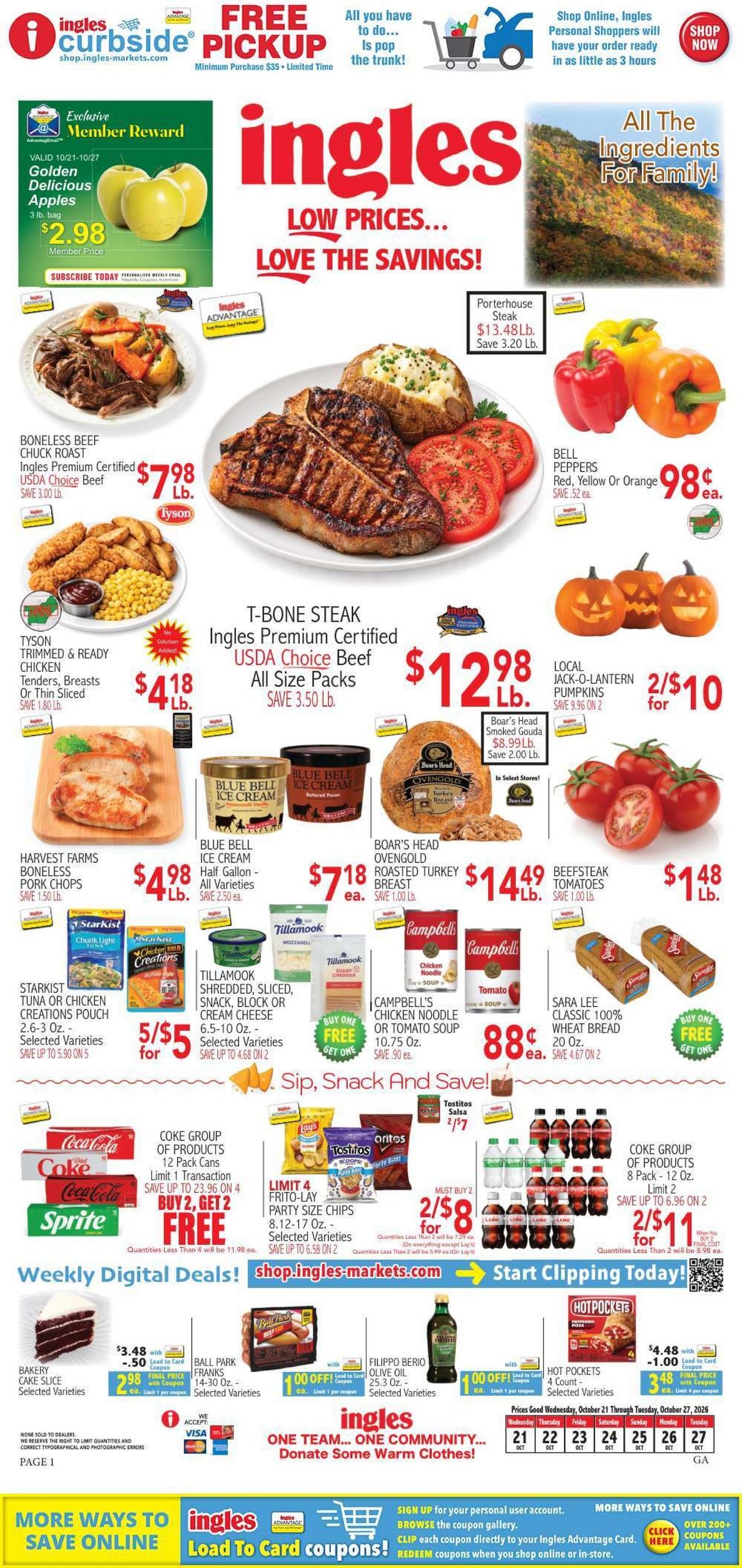 Ingles Markets (Sandy Springs Area, GA) Weekly Ad October 21 - 27, 2026