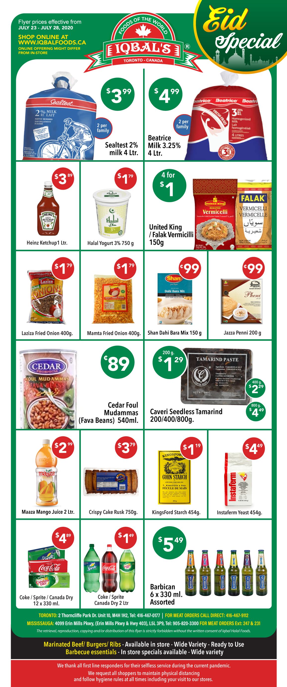 Iqbal Foods Flyer July 23 to 28