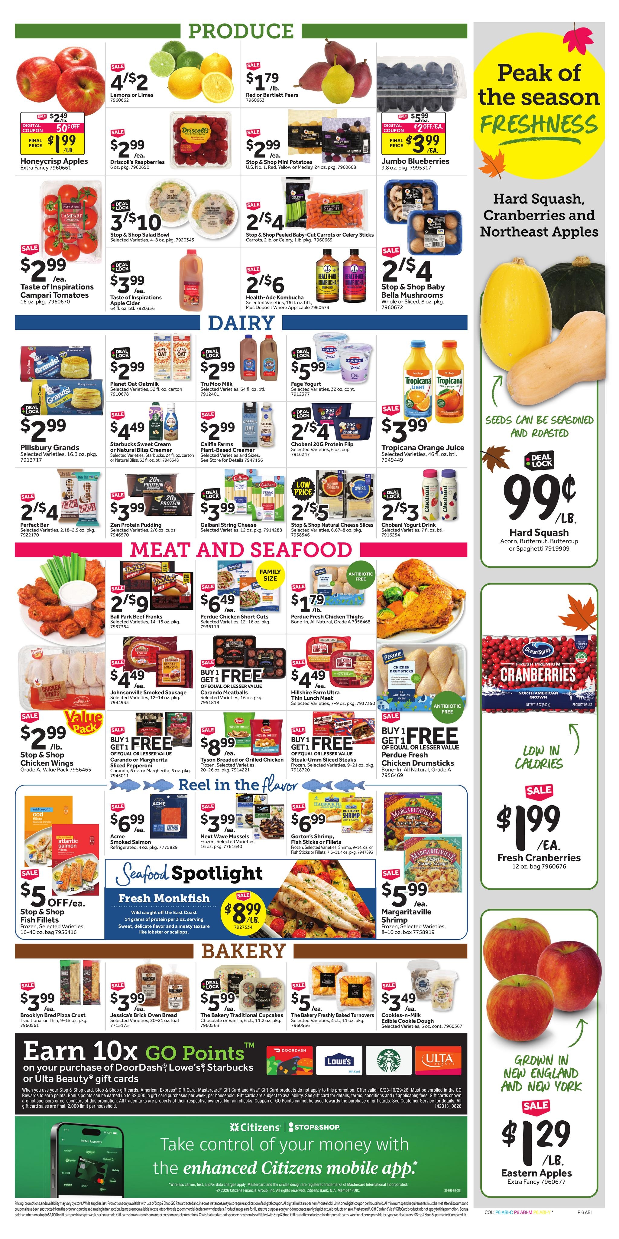 Stop & Shop (Athol Area, MA) Weekly Ad October 23 - 29, 2026