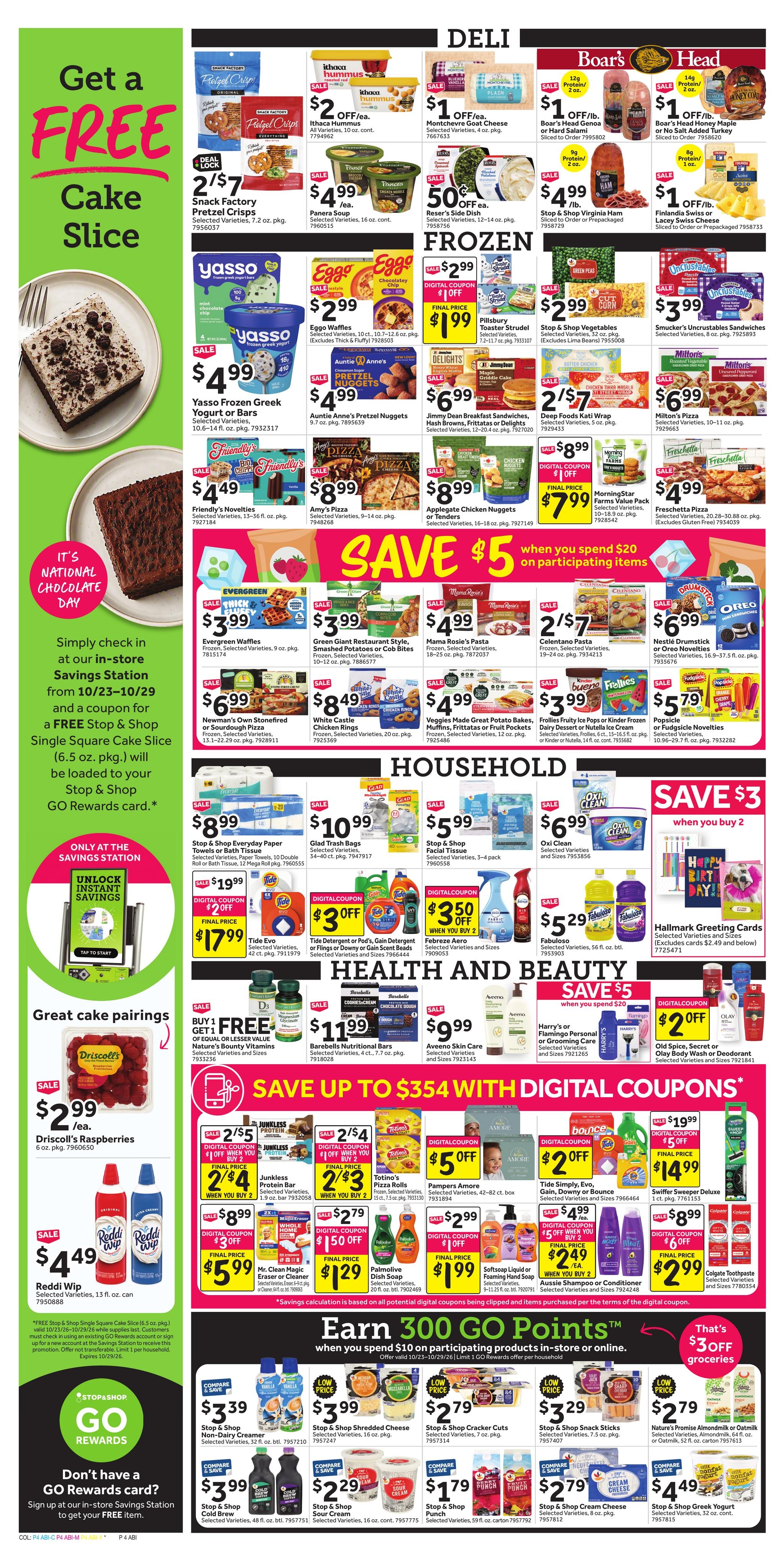 Stop & Shop (Athol Area, MA) Weekly Ad October 23 - 29, 2026