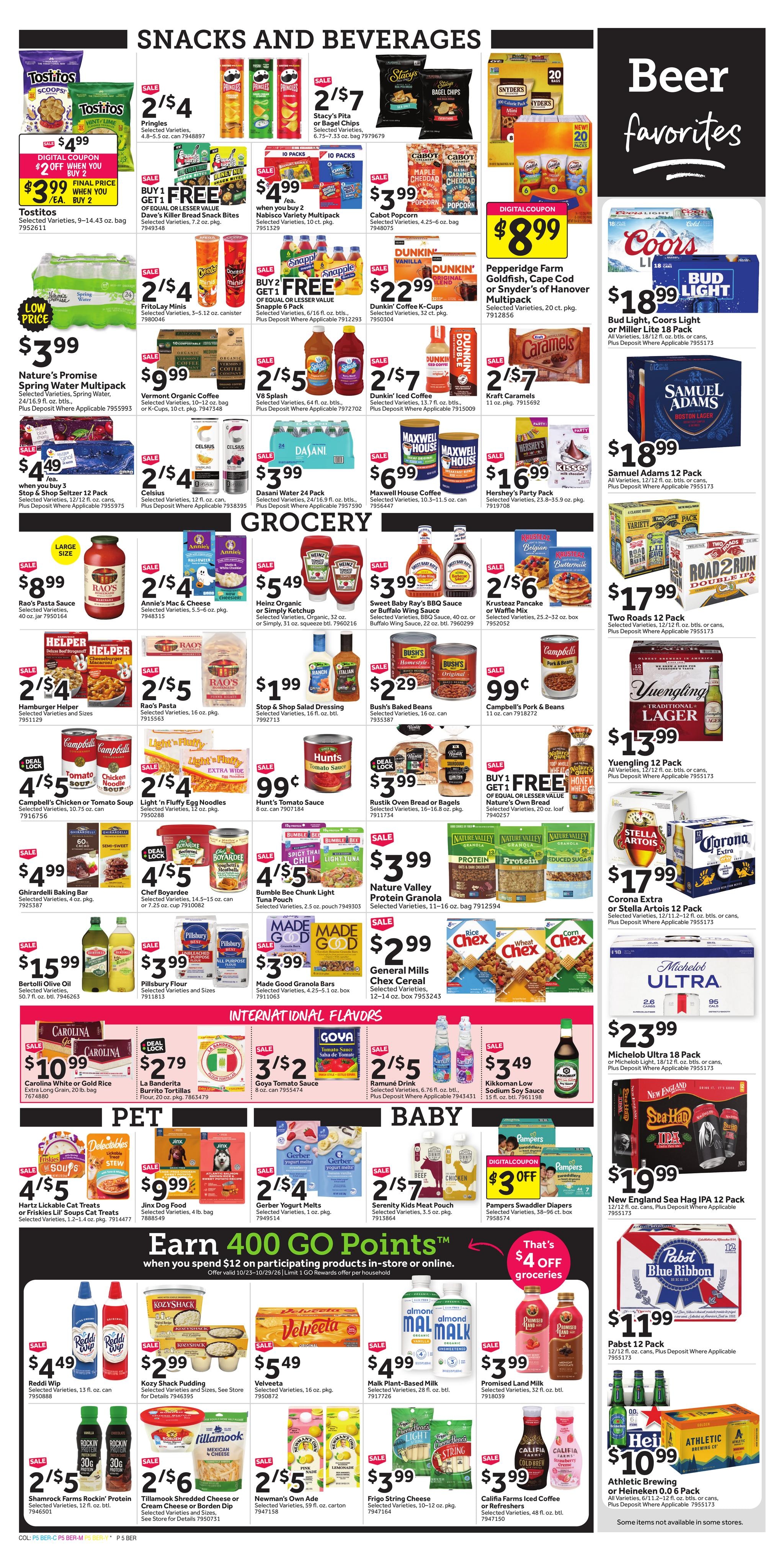 Stop & Shop (Berlin Area, CT) Weekly Ad October 23 - 29, 2026
