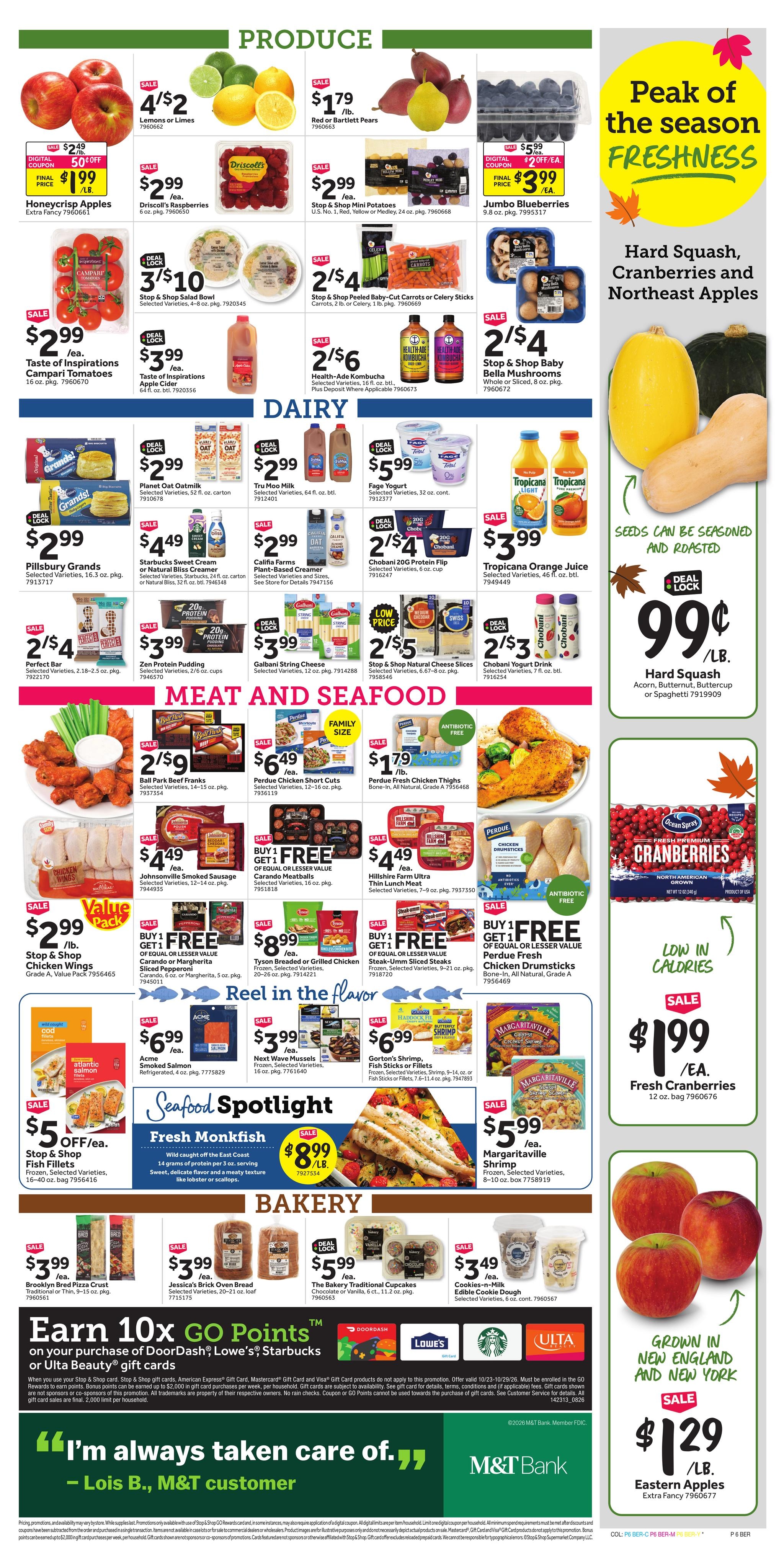 Stop & Shop (Berlin Area, CT) Weekly Ad October 23 - 29, 2026