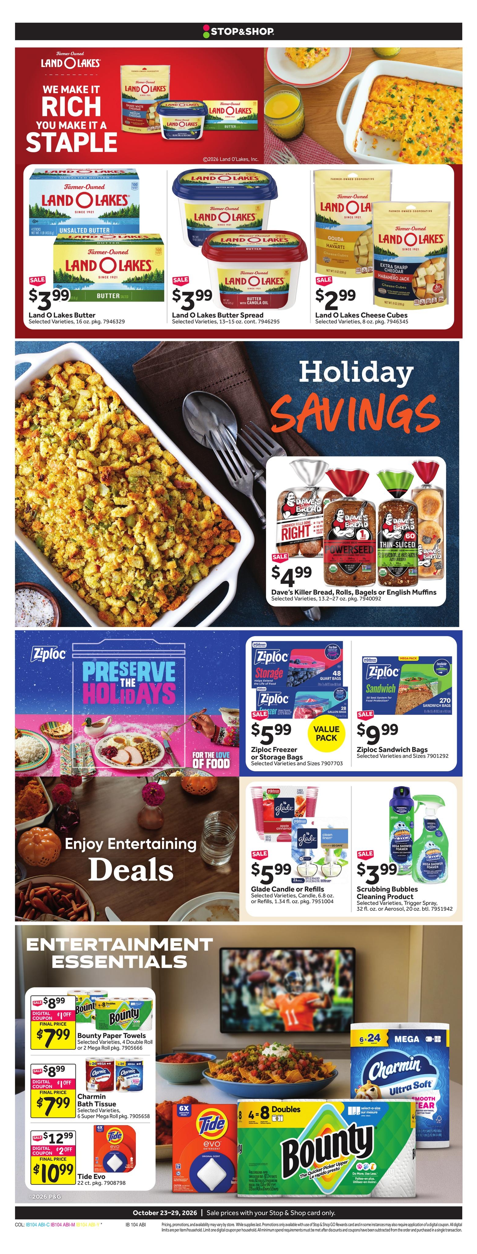 Stop & Shop (Berlin Area, CT) Weekly Ad October 23 - 29, 2026