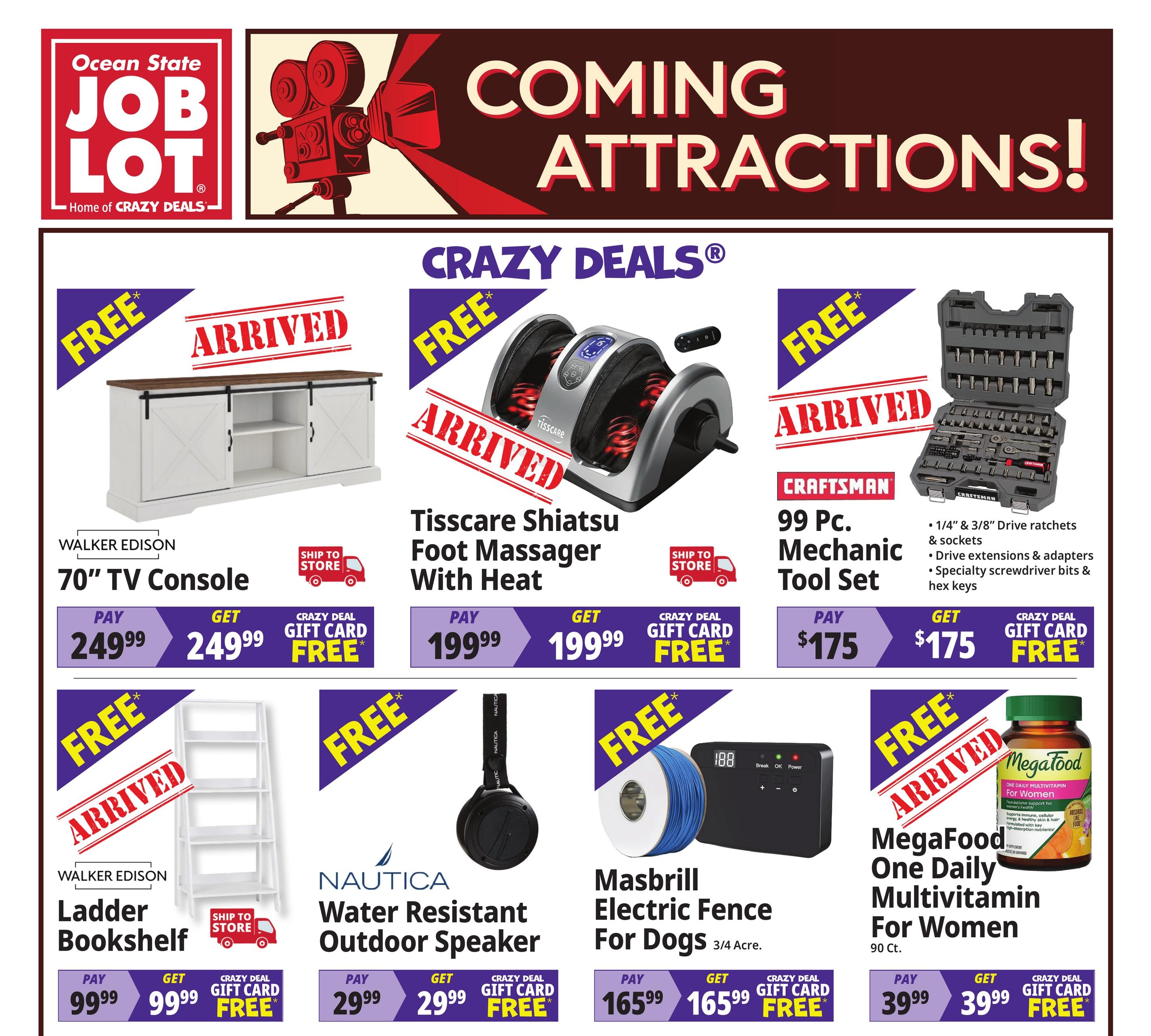 Ocean State Job Lot Coming Attractions Weekly Ad October 22 - 28, 2026