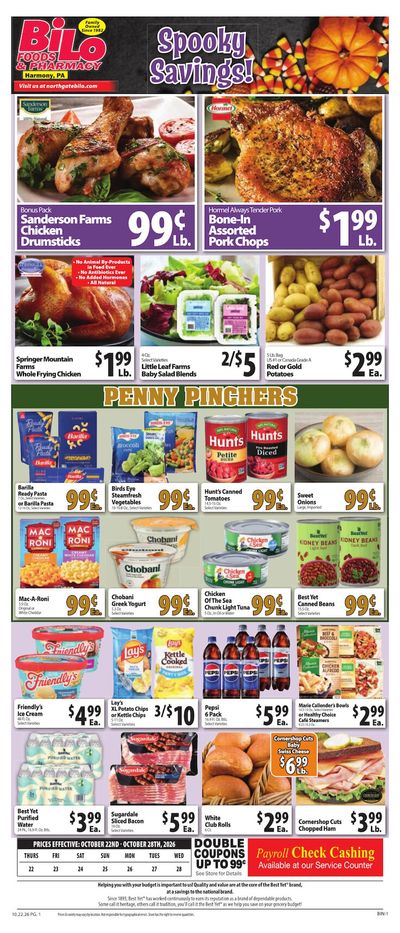 Northgate Bilo Weekly Ad October 22 - 28, 2026