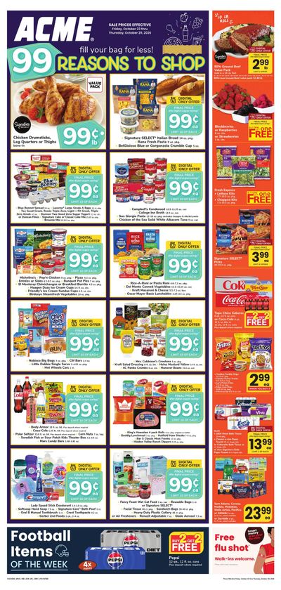 Acme Markets (New York Area, NY) Weekly Ad October 23 - 29, 2026
