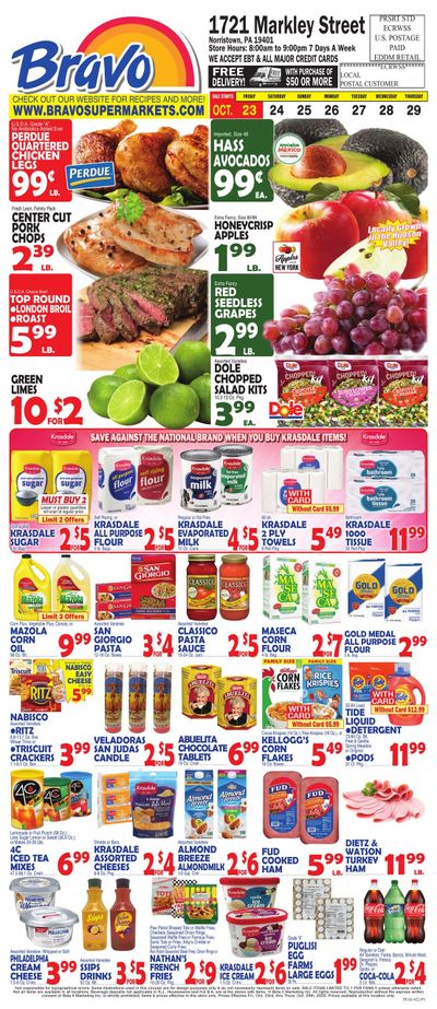 Bravo Supermarket (Valley Forge Area, PA) Weekly Ad October 23 - 29, 2026