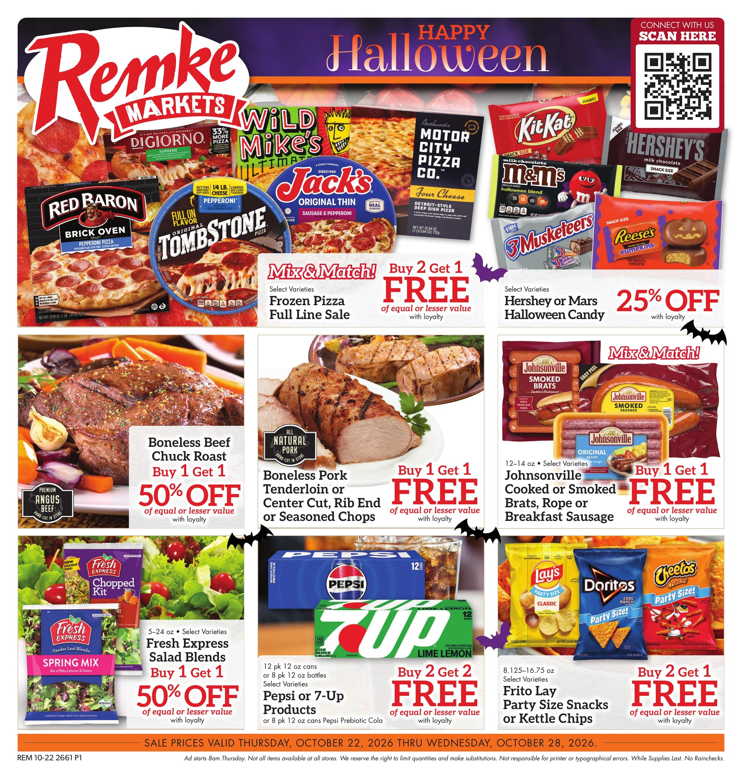 Remke Markets Weekly Ad October 22 - 28, 2026