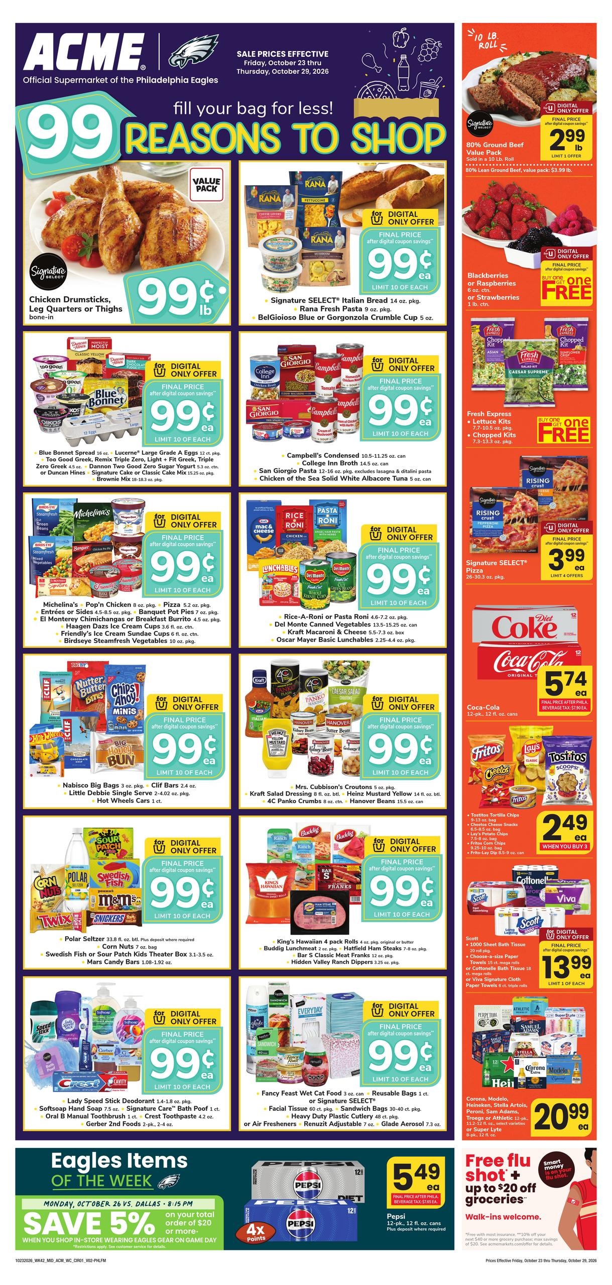 Acme Markets (Philadelphia Area, PA) Weekly Ad October 23 - 29, 2026