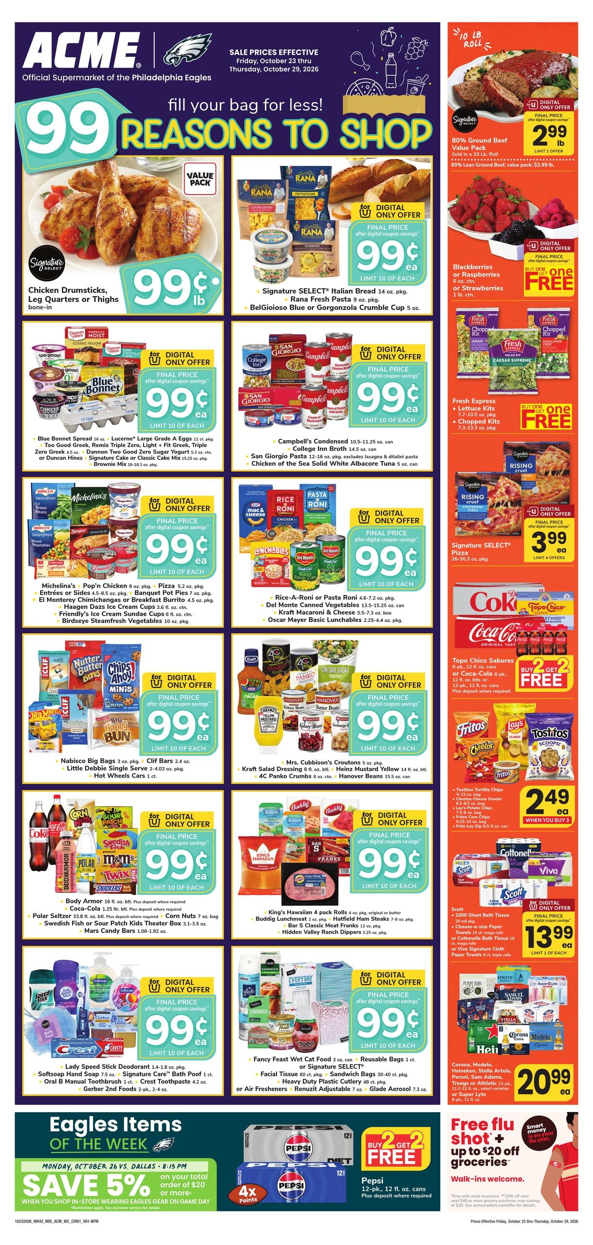 Acme Markets (Valley Forge Area, PA) Weekly Ad October 23 - 29, 2026