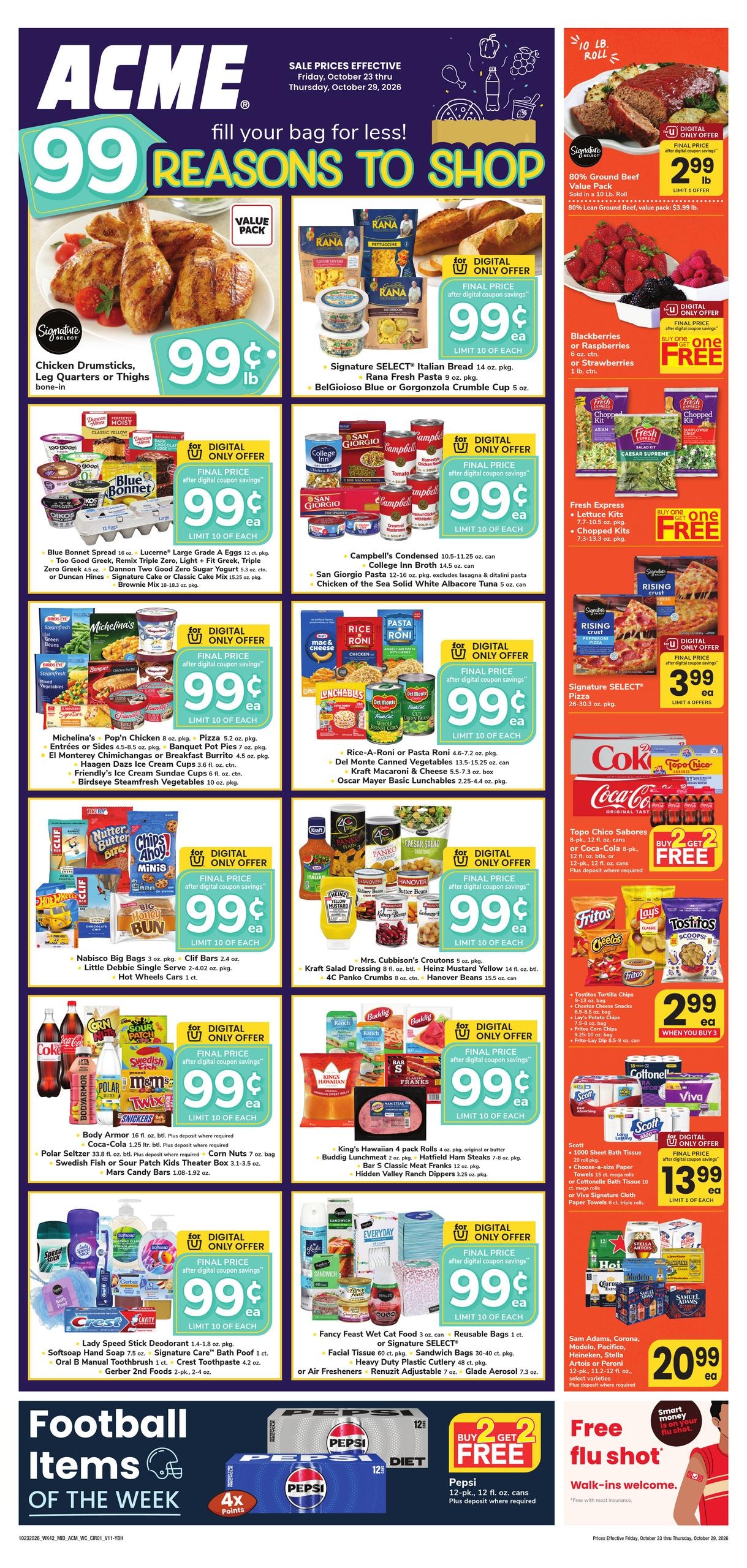 Acme Markets (Yonkers Area, NY) Weekly Ad October 23 - 29, 2026