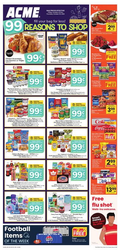 Acme Markets (Newark Area, NJ) Weekly Ad October 23 - 29, 2026