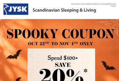 JYSK Flyer October 22 to November 4