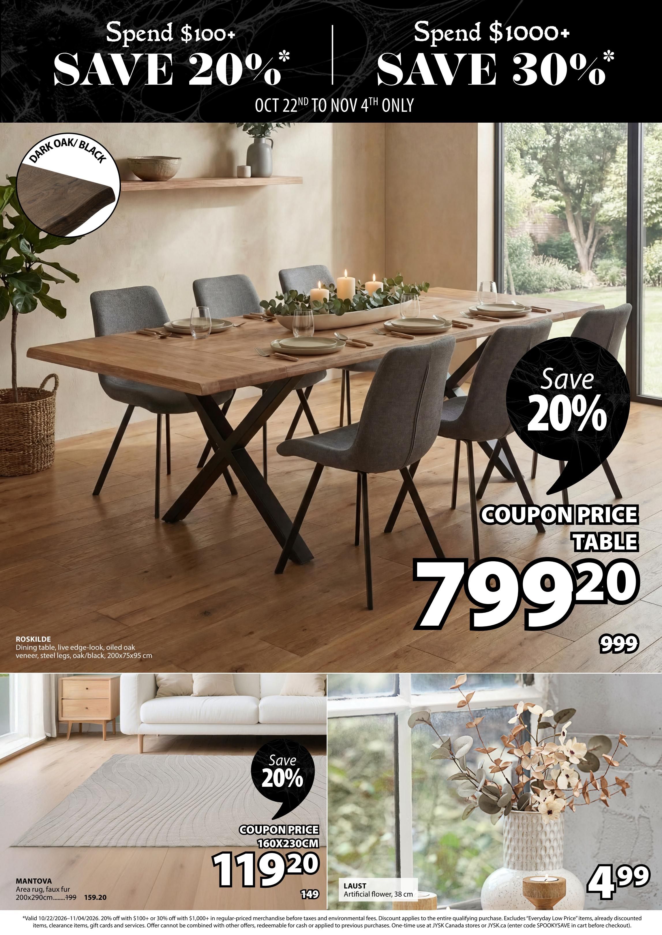 JYSK Flyer October 22 to November 4