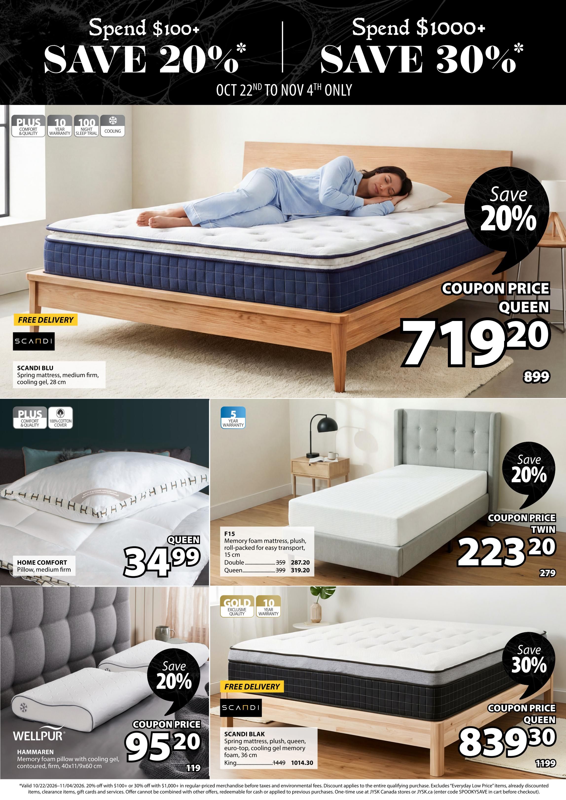 JYSK Flyer October 22 to November 4