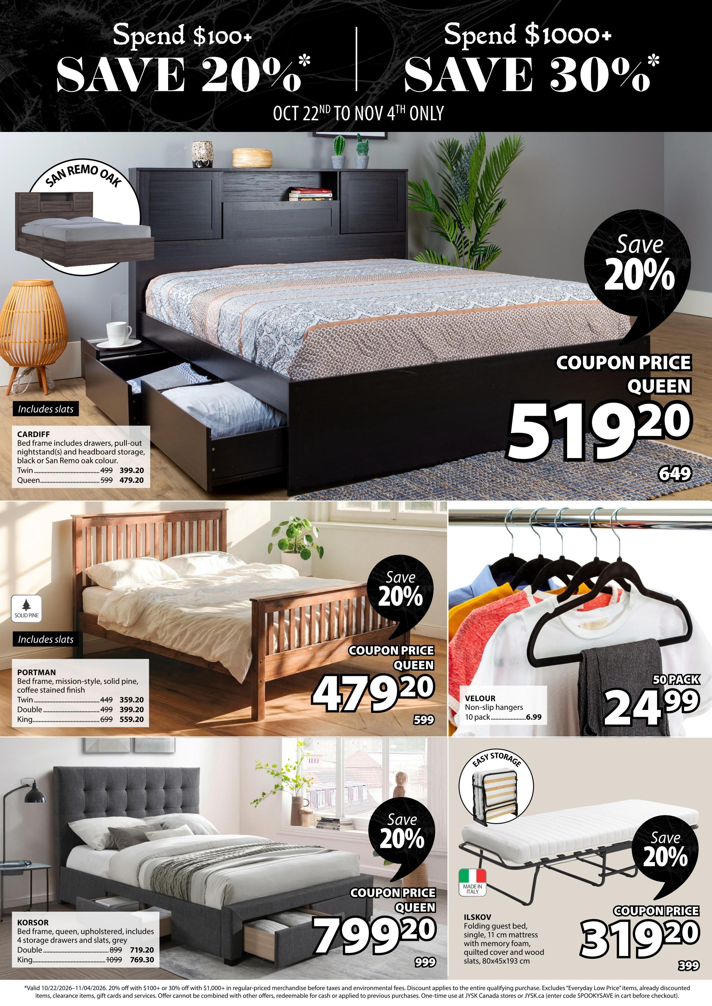 JYSK Flyer October 22 to November 4