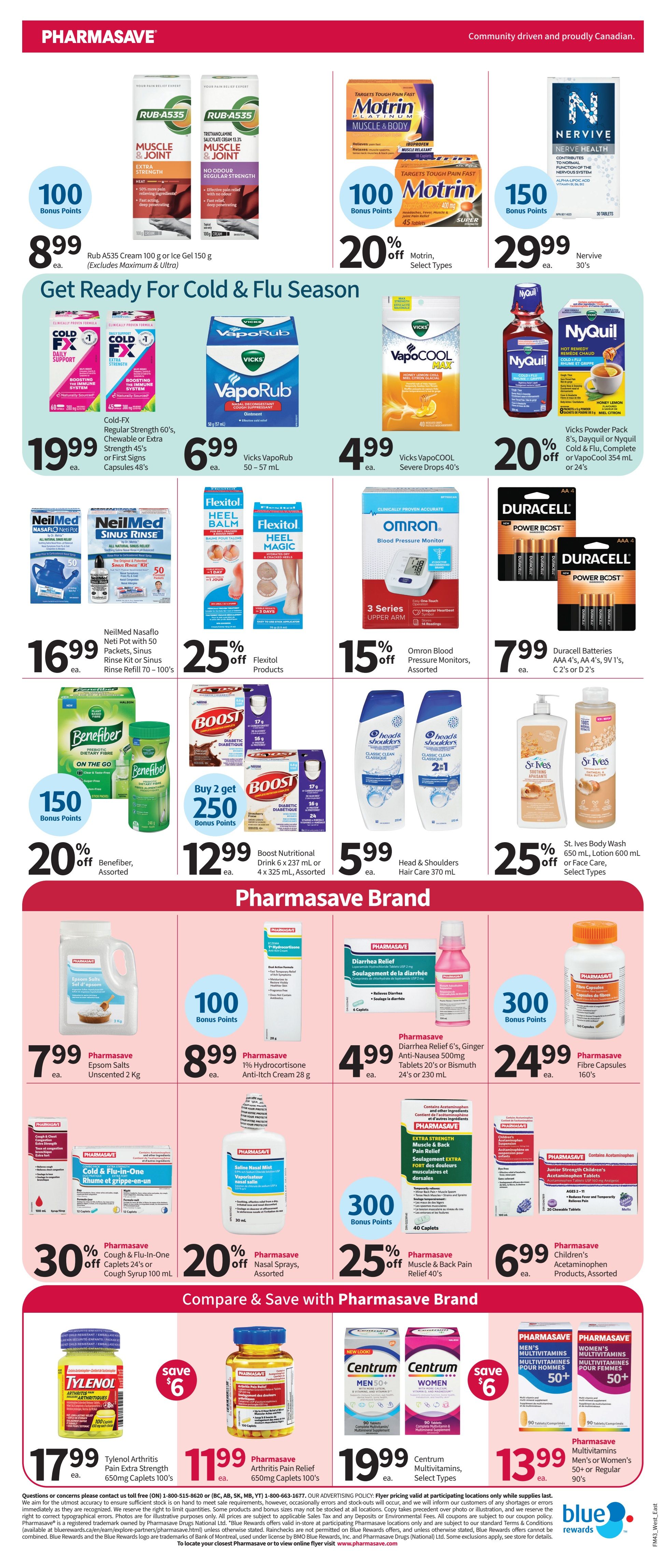 Pharmasave (ON & West) Flyer October 23 to November 5