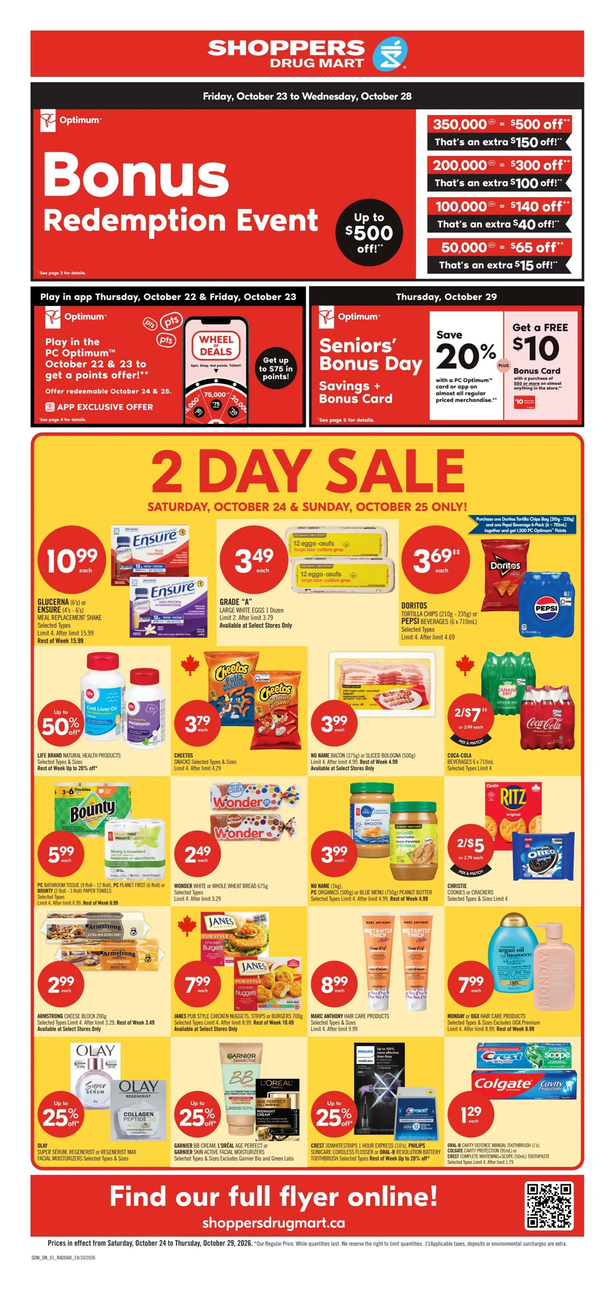 Shoppers Drug Mart (ON) Flyer October 24 to 29