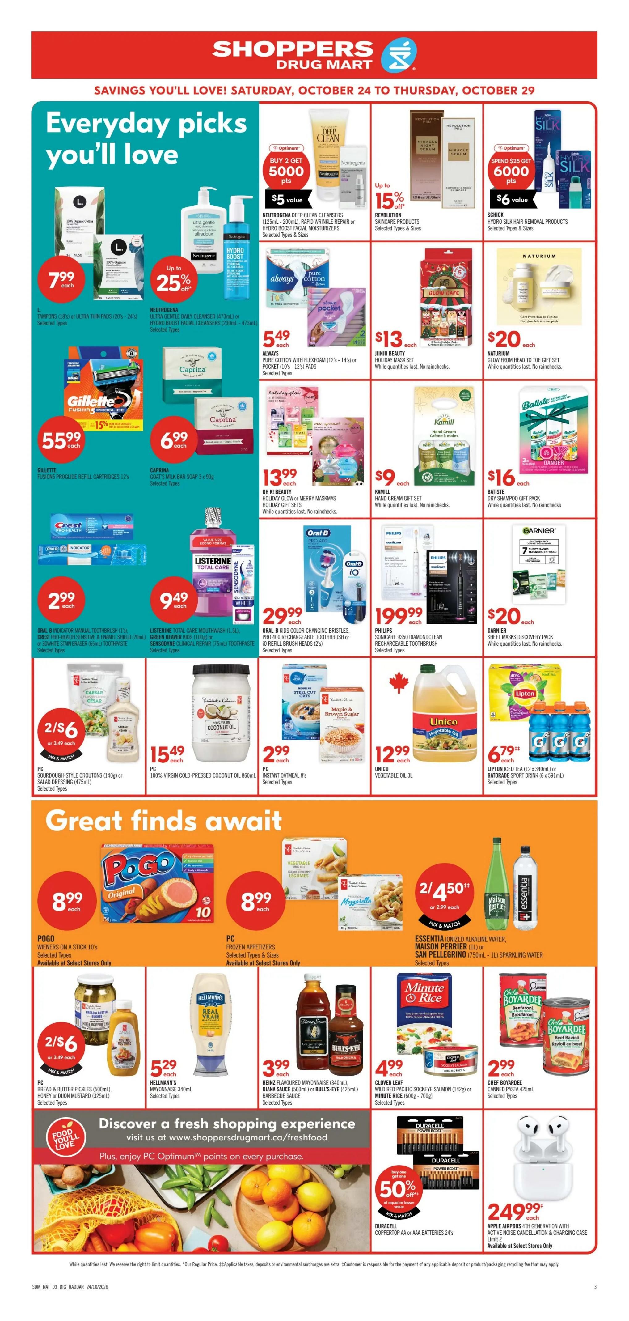 Shoppers Drug Mart (ON) Flyer October 24 to 29