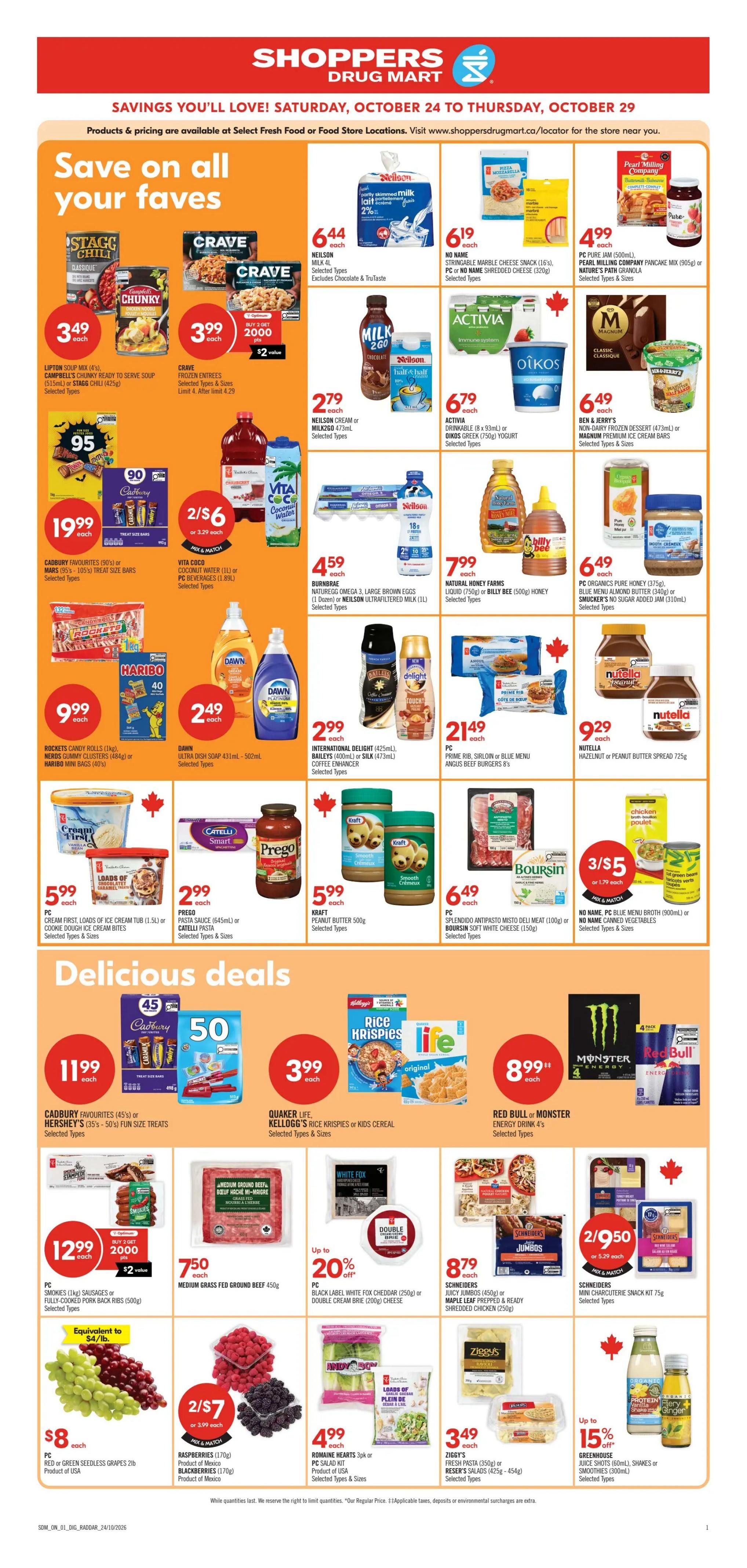 Shoppers Drug Mart (ON) Flyer October 24 to 29