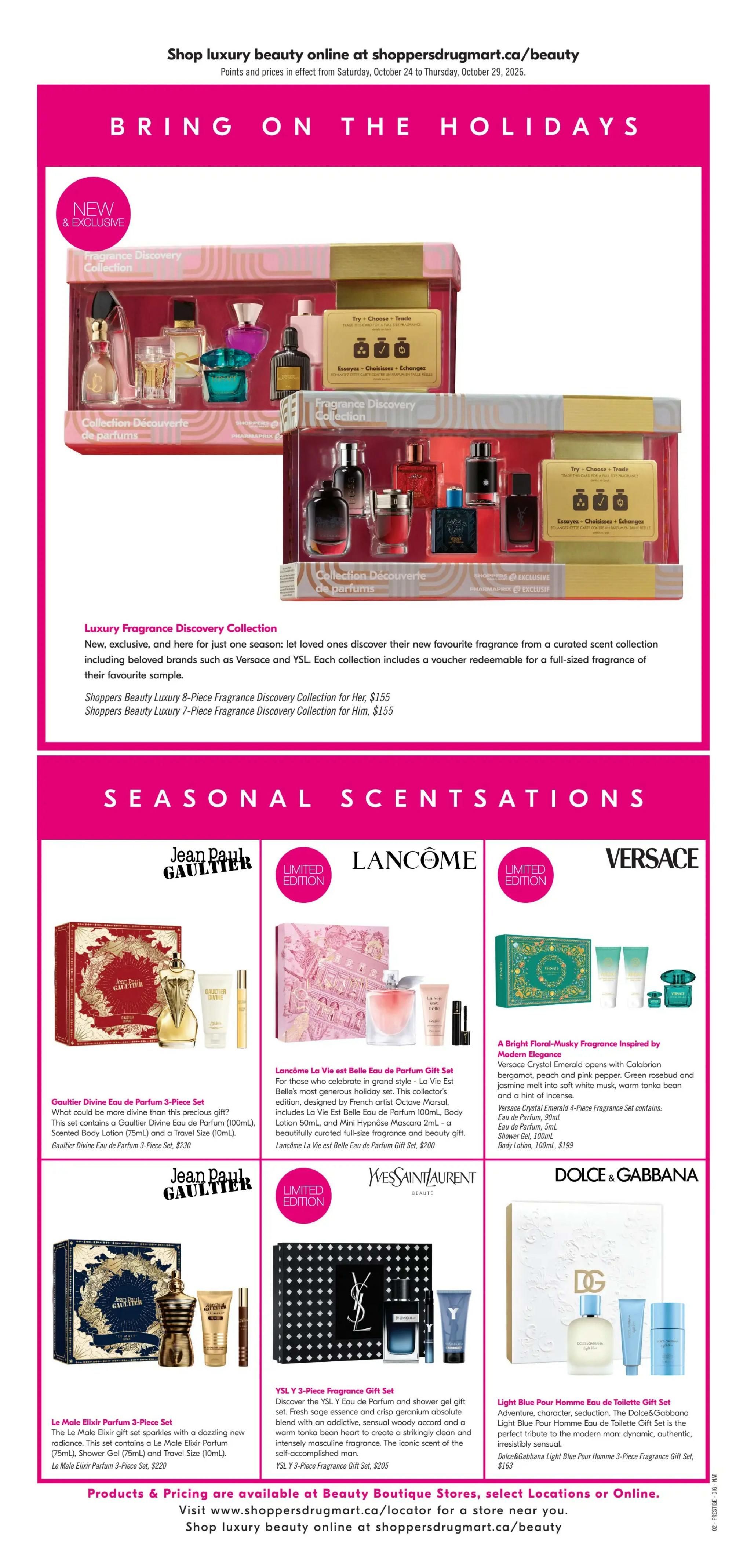 Shoppers Drug Mart (Atlantic) Flyer October 24 to 29