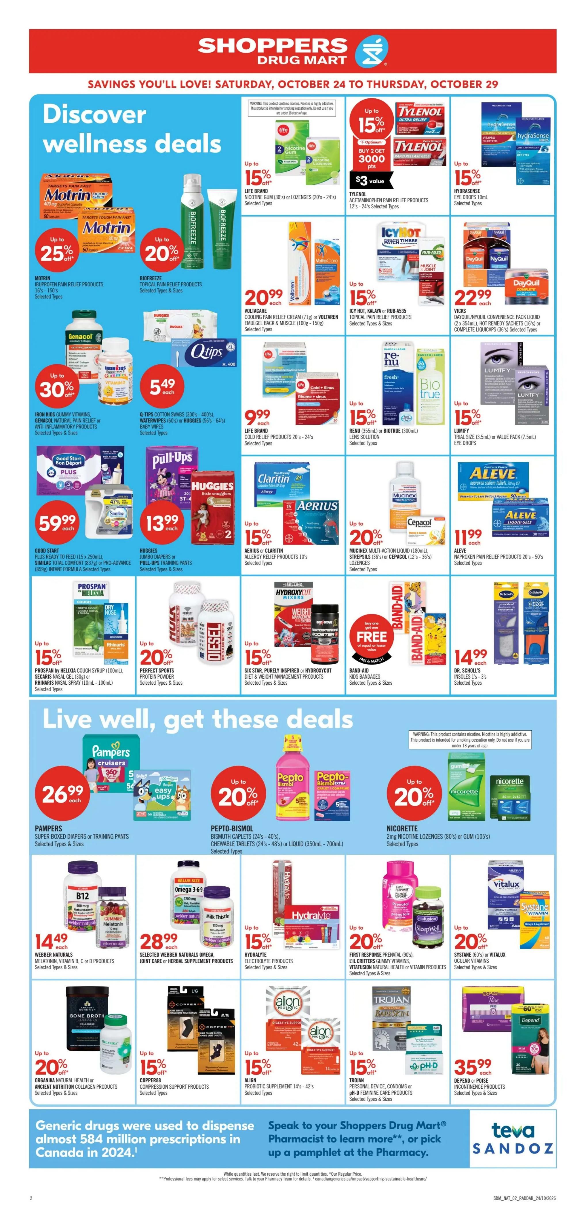 Shoppers Drug Mart (Atlantic) Flyer October 24 to 29