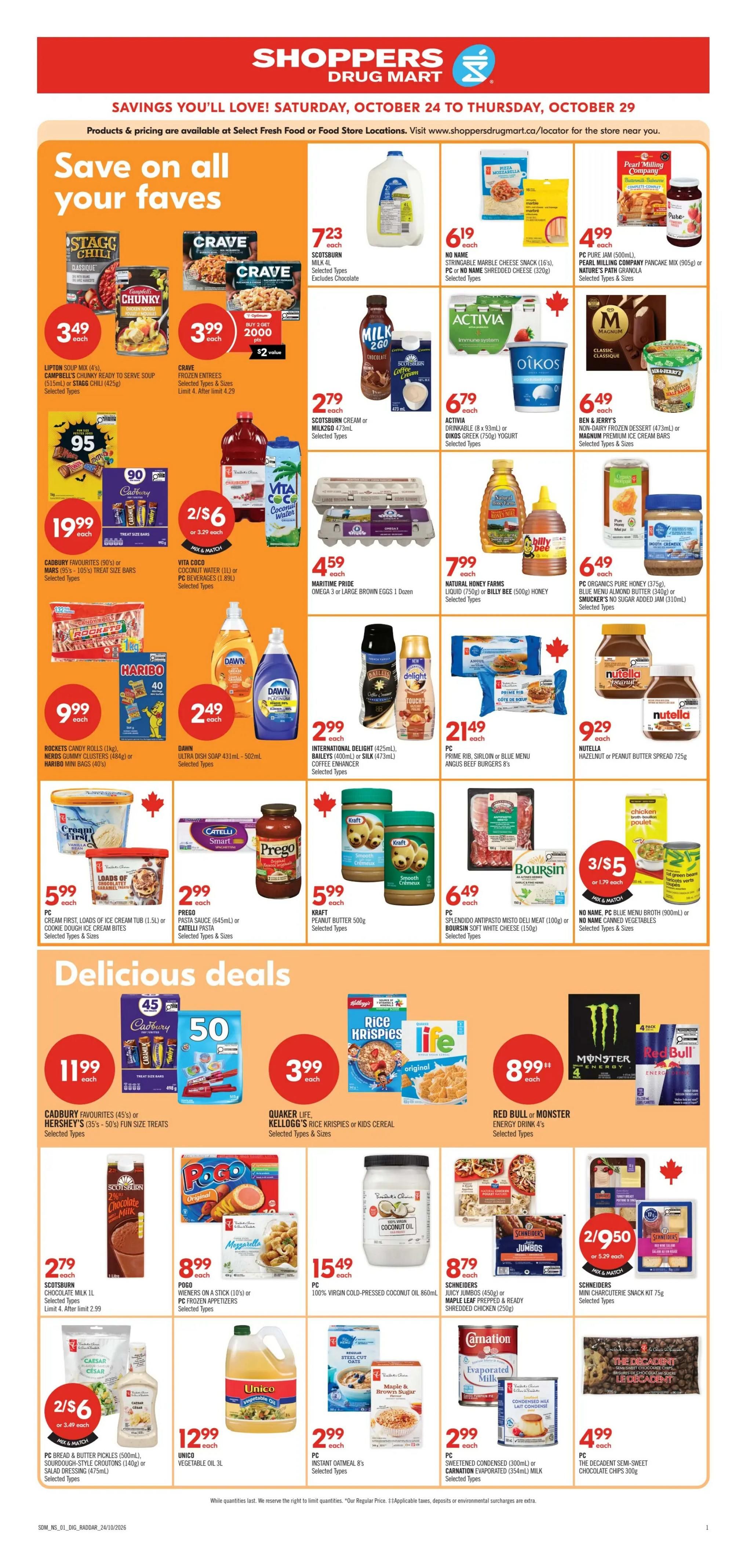 Shoppers Drug Mart (Atlantic) Flyer October 24 to 29