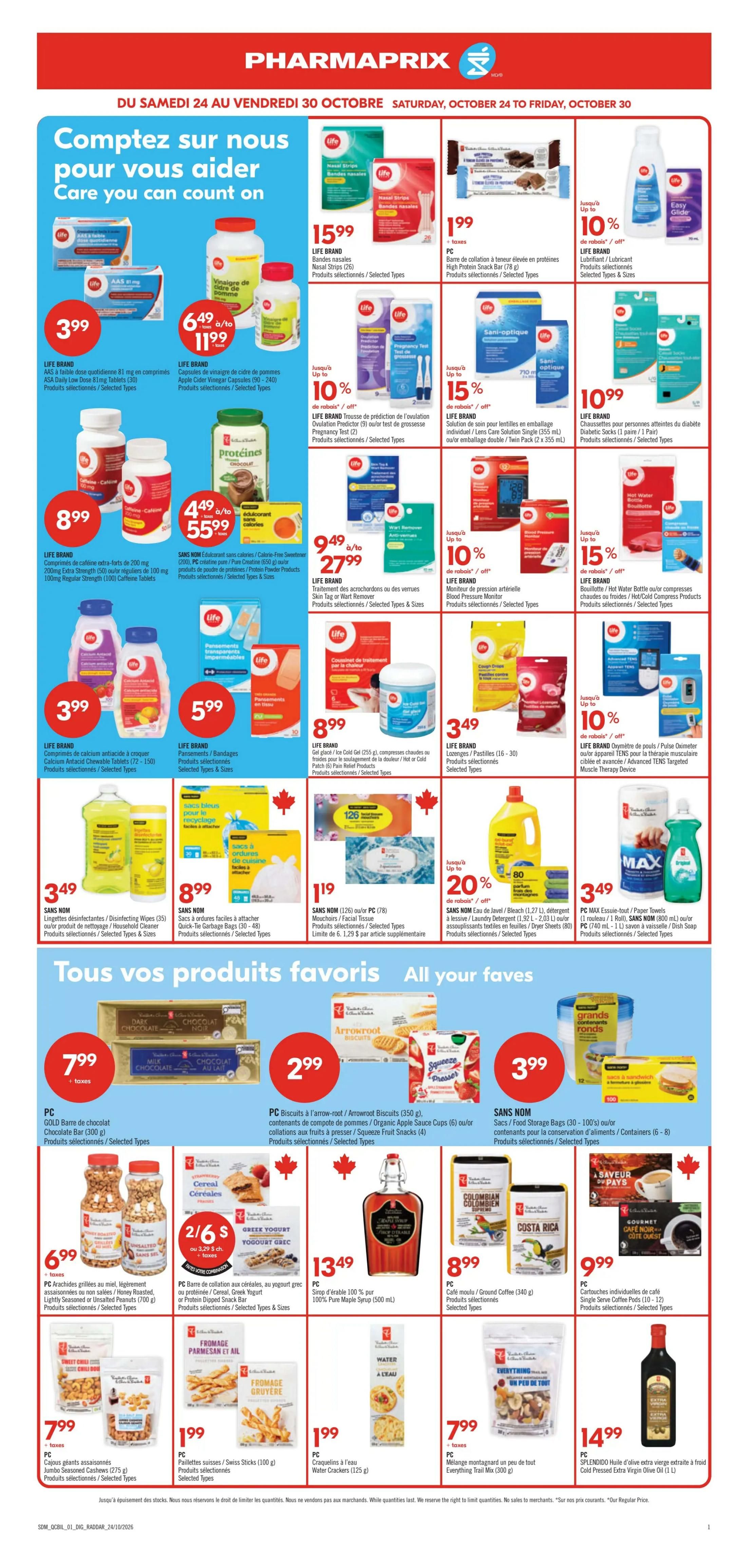 Pharmaprix Flyer October 24 to 29