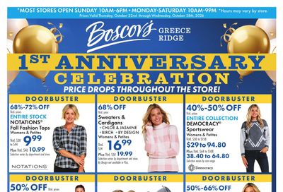 Boscov's (Rochester Area, NY) Weekly Ad October 22 - 28, 2026