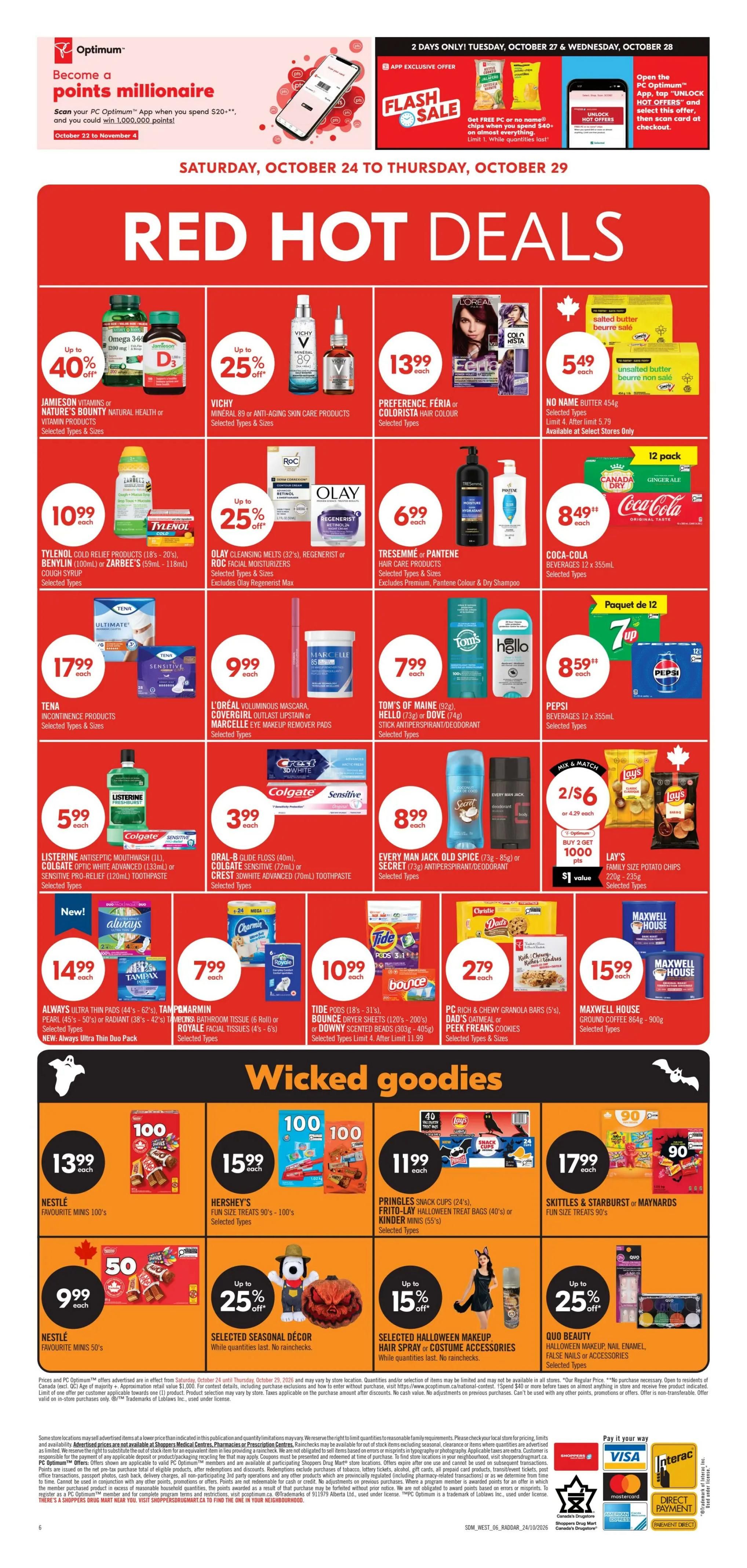 Shoppers Drug Mart (West) Flyer October 24 to 29
