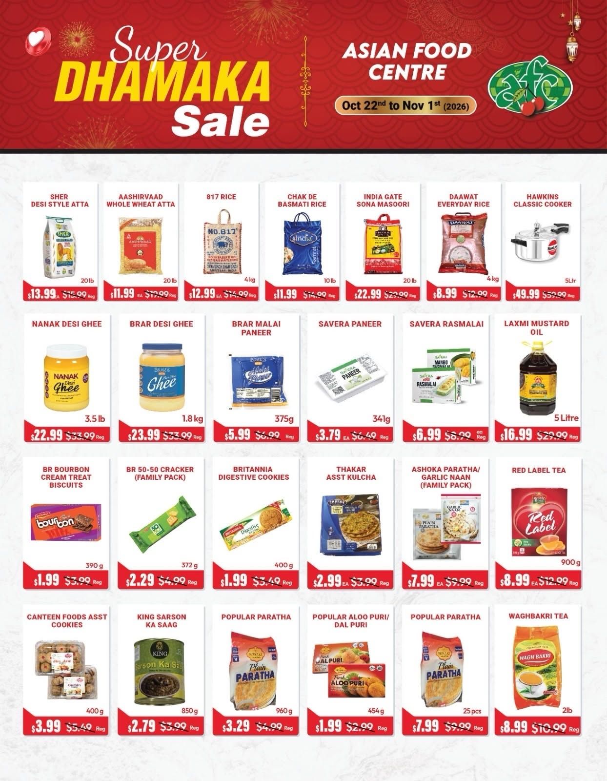 Asian Food Centre (Torbram Rd) Flyer October 22 to November 1