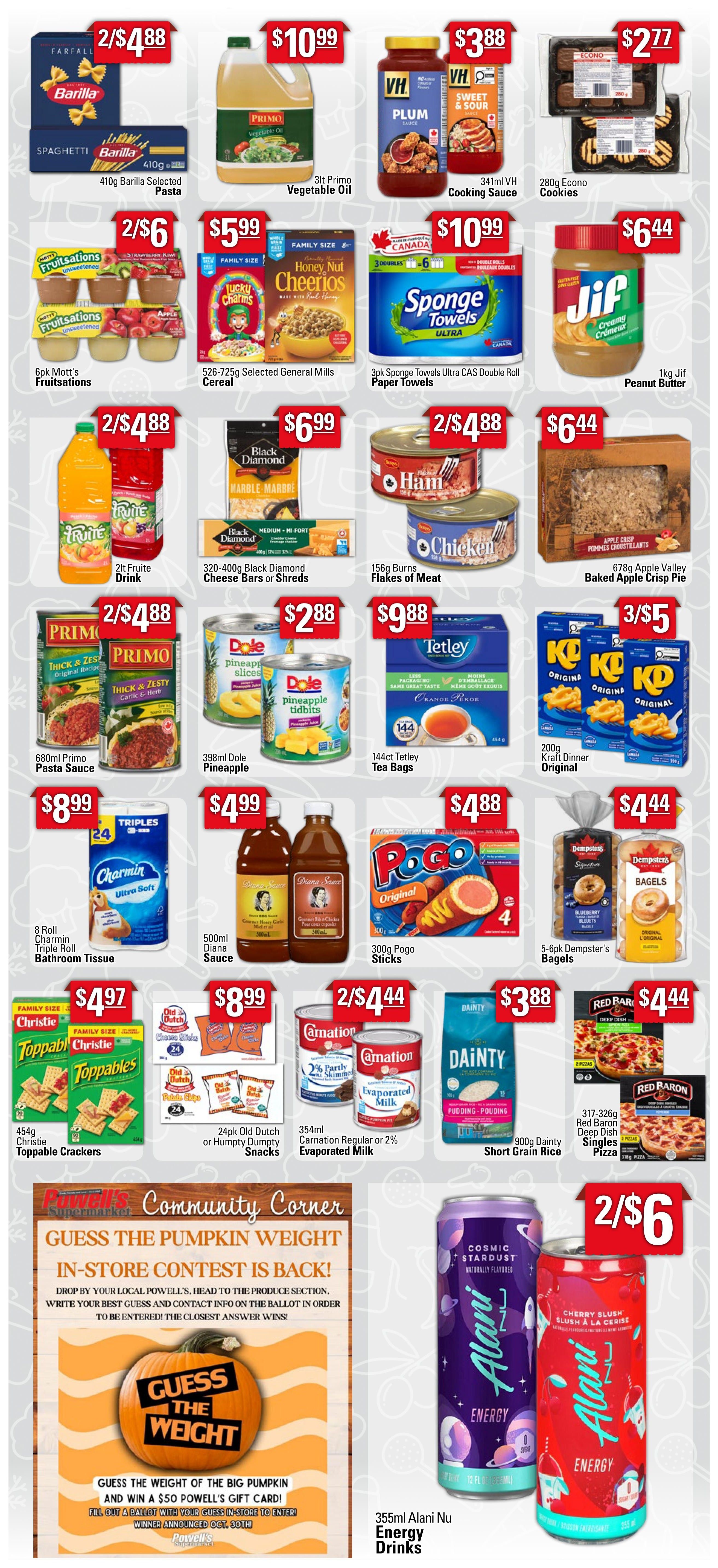 Powell's Supermarket Flyer October 22 to 28