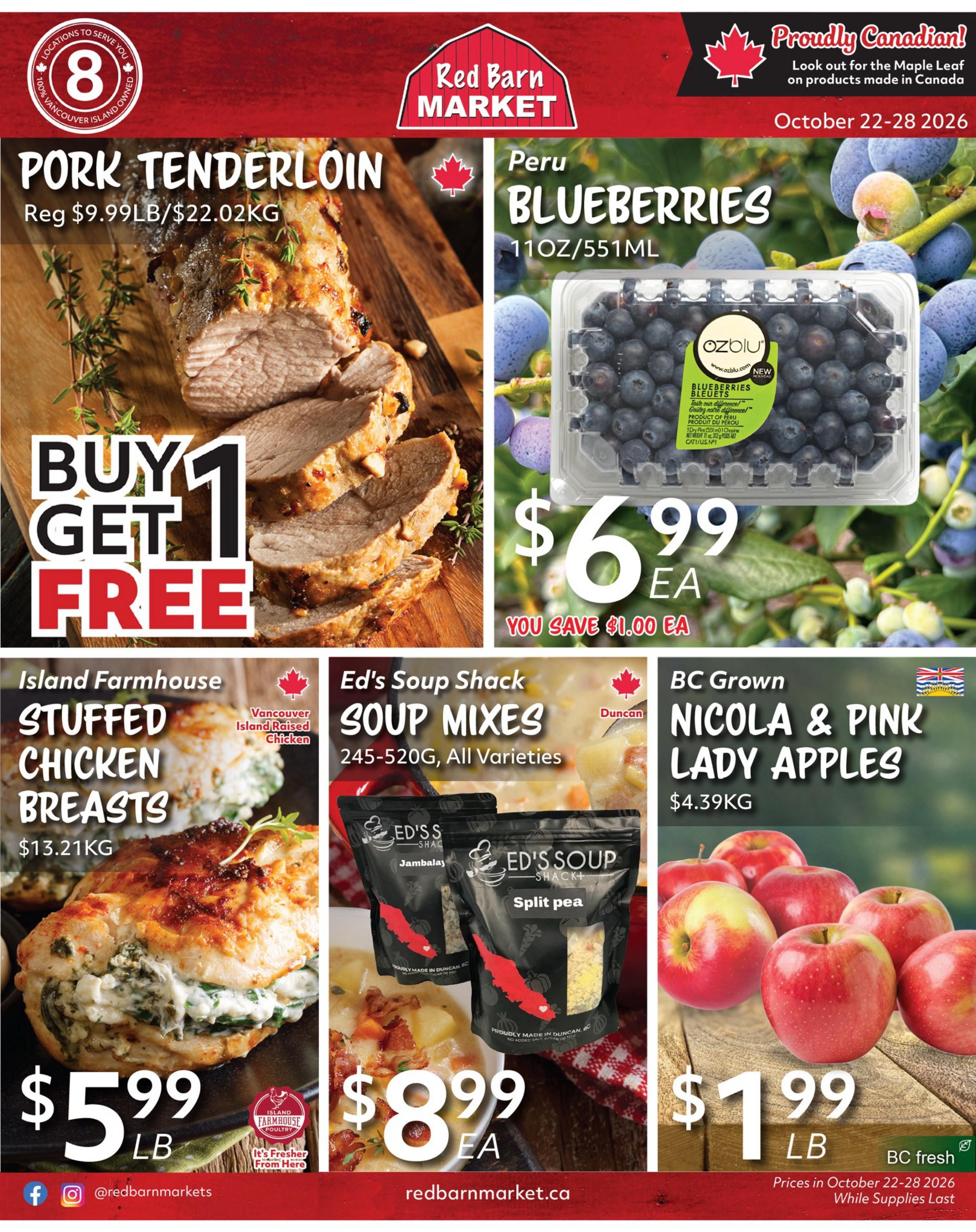 Red Barn Market Flyer October 22 to 28