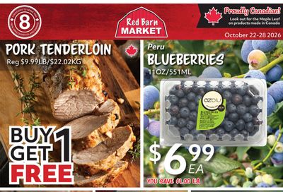 Red Barn Market Flyer October 22 to 28